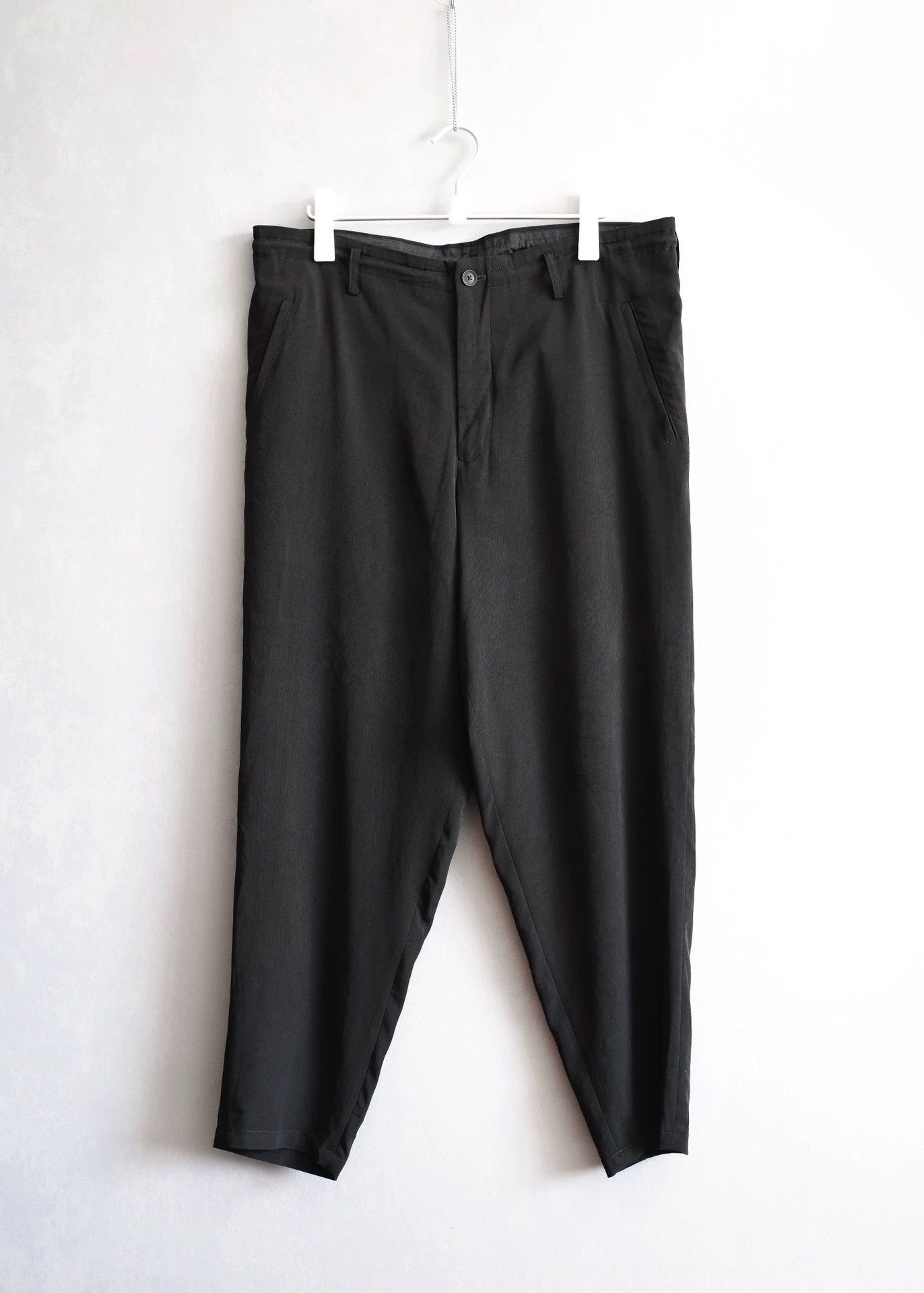 Yohji Yamamoto Yohji Yamamoto 24SS Triacetate Straight Pants Size 2 Size US 32 / EU 48 - 1 Thumbnail