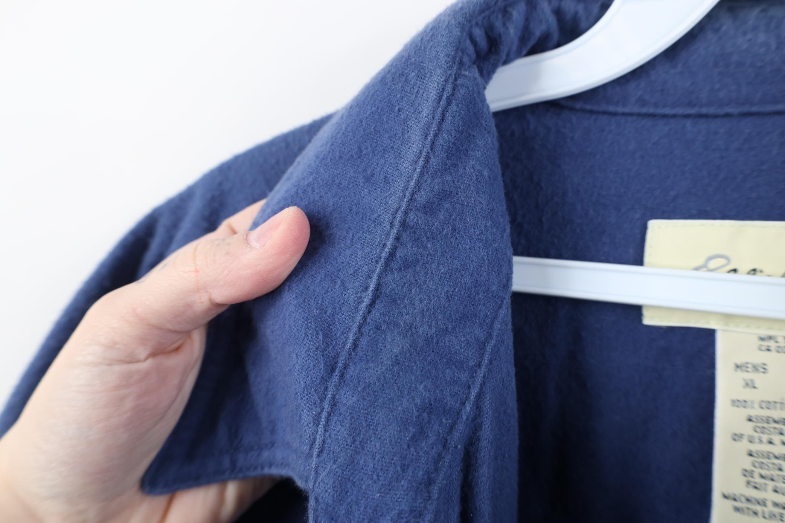 Eddie Bauer Vintage 90s Eddie Bauer Chamois Cloth Button Shirt Blue Size US XL / EU 56 / 4 - 8 Thumbnail