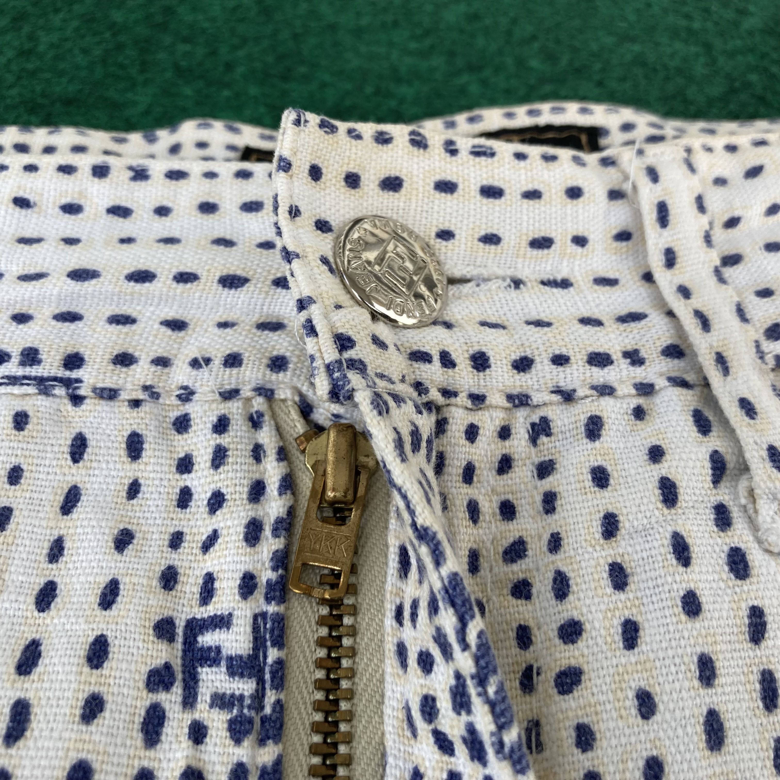 Designer × Fendi × Vintage Vtg Fendi FF Pants Sz 28 Trouser Jeans Size US 28 / EU 44 - 4 Thumbnail