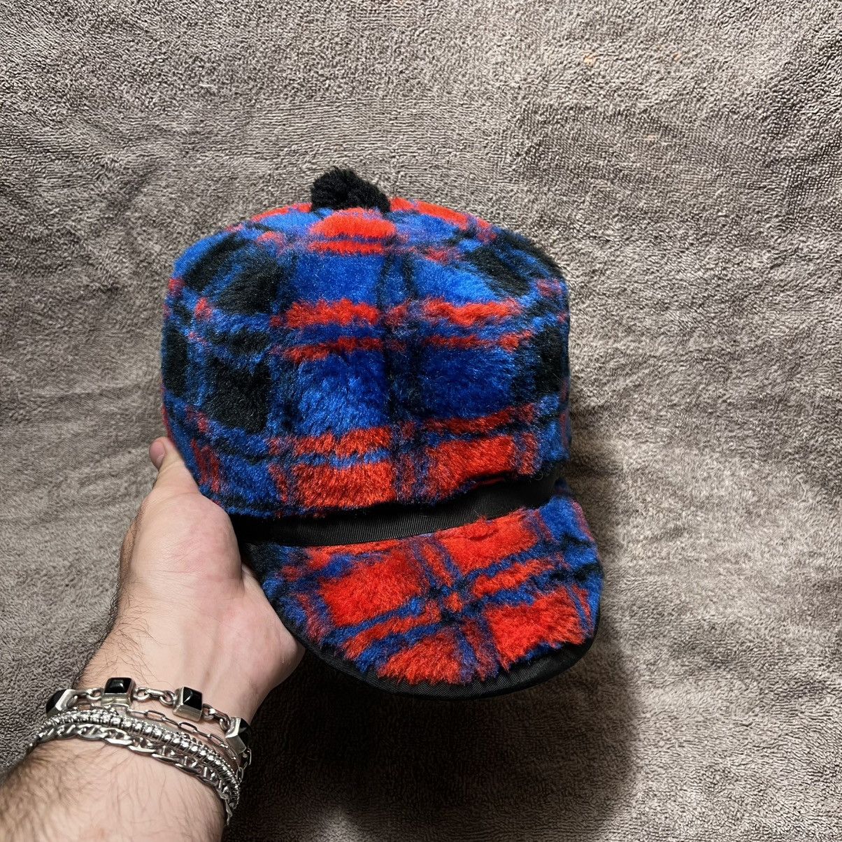 Vintage Vintage 70s Plaid Faux Fur Trapper Hat Lined Quilted USA Size ONE SIZE - 1 Thumbnail