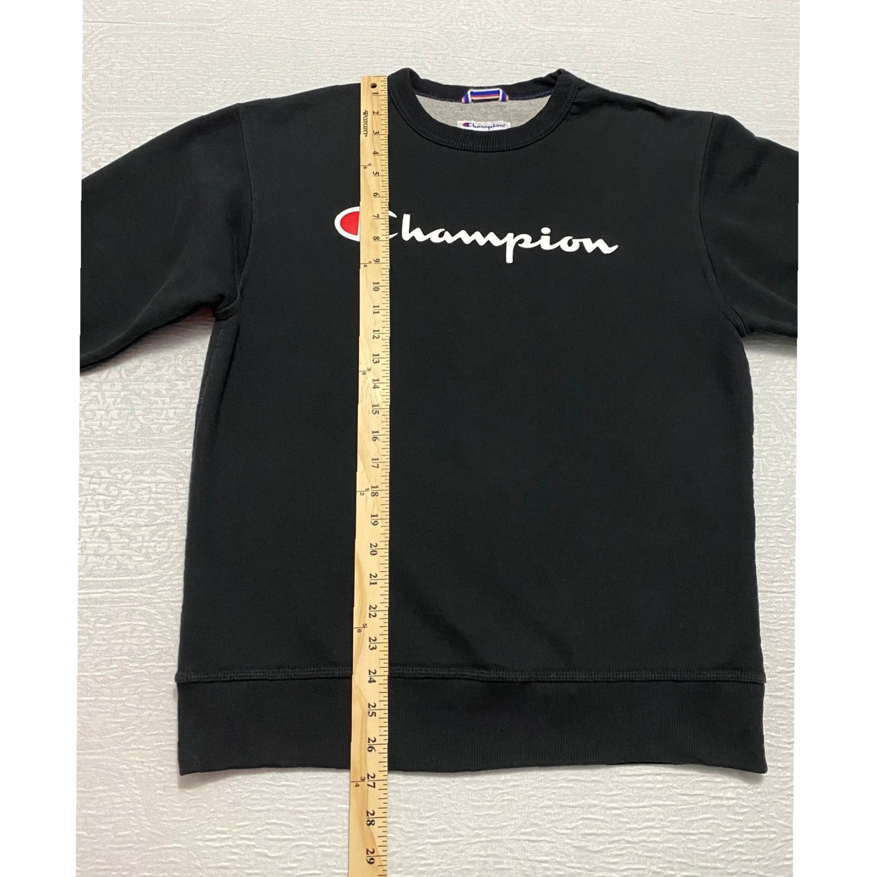 Champion Champion Sweatshirt Crewneck Black Logo Size M Mens Regular Pullover Graphic Print Fleece Cotton Polyester University Heritage 90s? Size US M / EU 48-50 / 2 - 5 Thumbnail