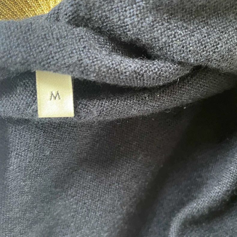 Gucci Gucci Black gold-trim knitted cardigan jacket 2502-Nextarro Size US L / EU 52-54 / 3 - 4 Thumbnail