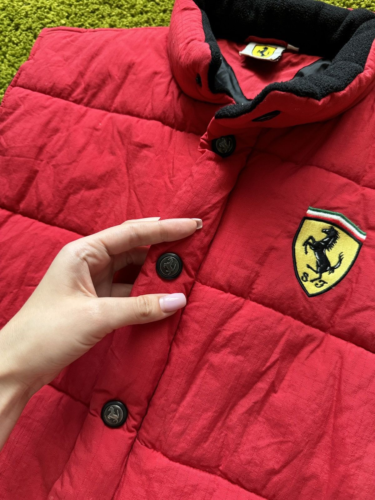 Vintage Ferrari Ferrari Puffer Vest Gilet Ferrari Vest Jacket 