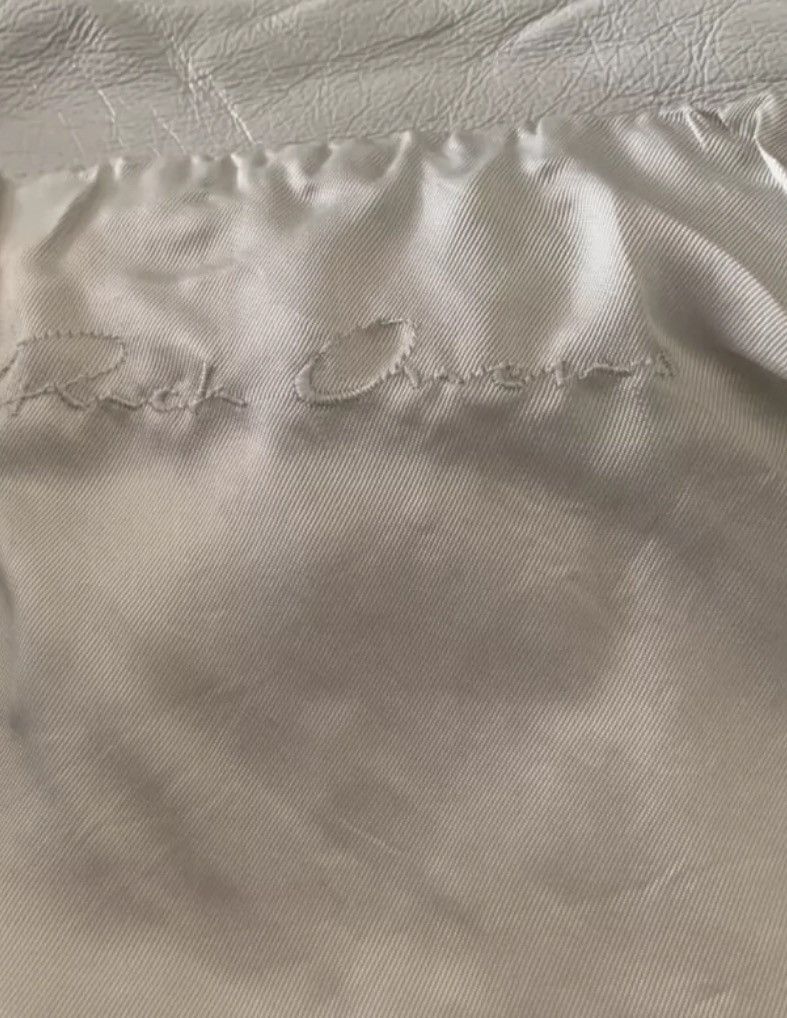 Rick Owens Rick Owens leather pioneer design white cycling jacket Size US M / EU 48-50 / 2 - 6 Thumbnail