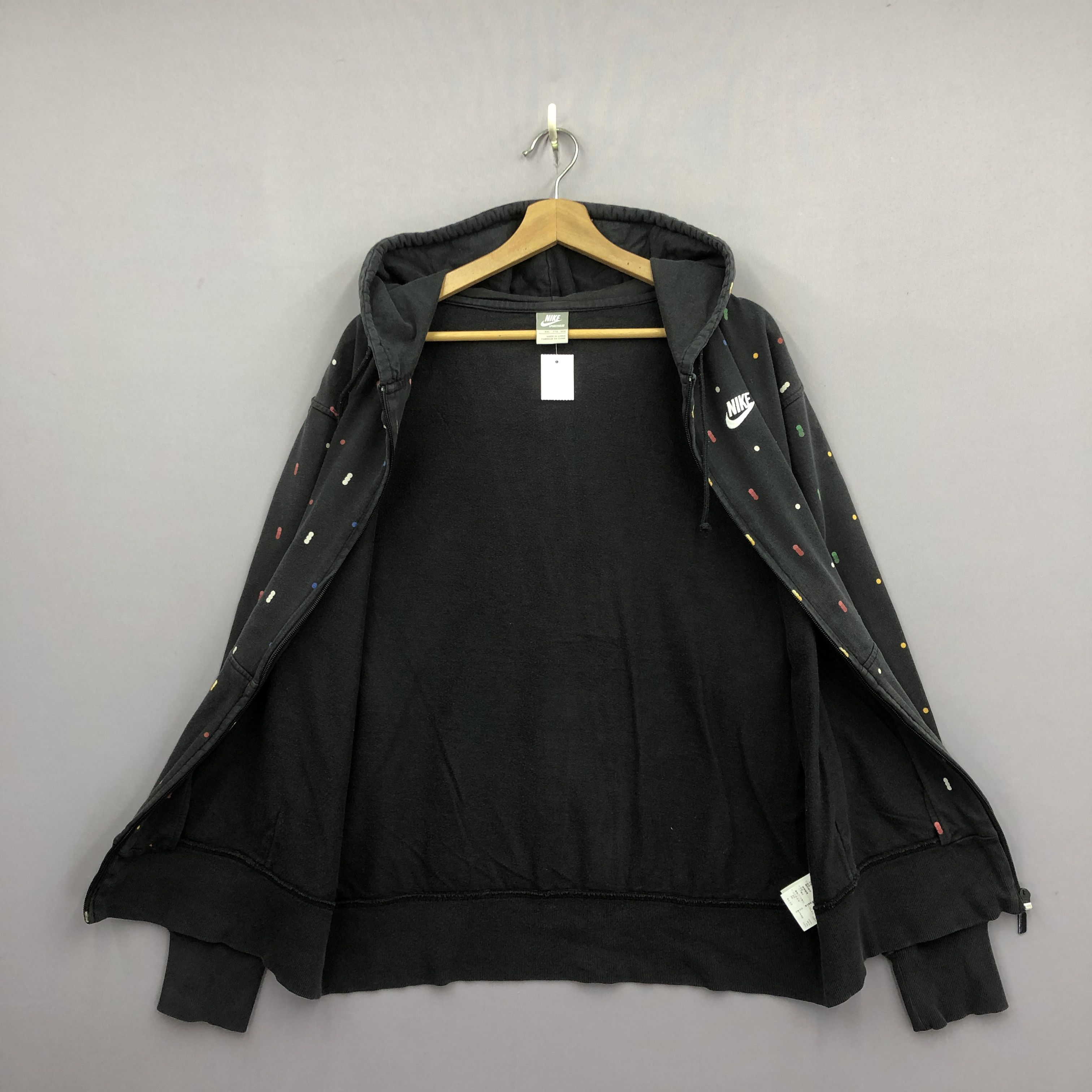 Nike Vintage Nike Hoodie Sweater Nike Swoosh Polka Dot Sweatshirt Size US XL / EU 56 / 4 - 6 Thumbnail