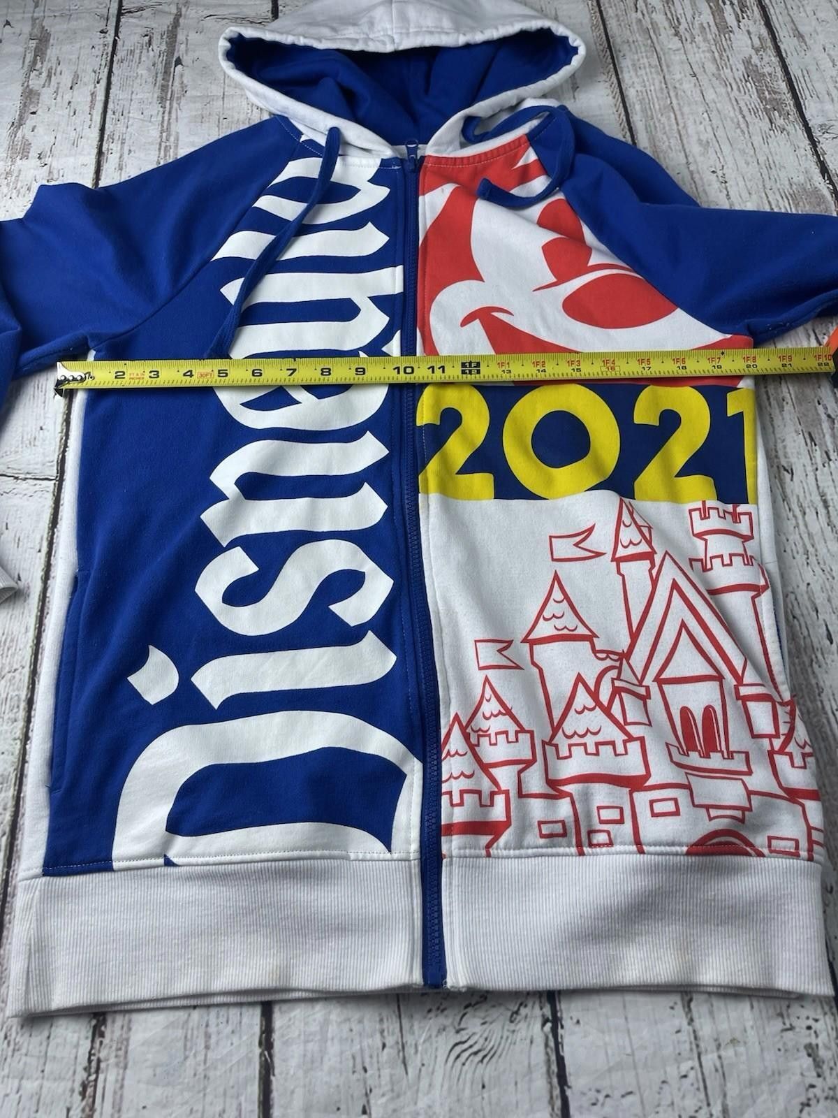 Other Walt Disney World Park 2021 Full Zip Hoodie Sweatshirt Large Size ONE SIZE - 7 Thumbnail