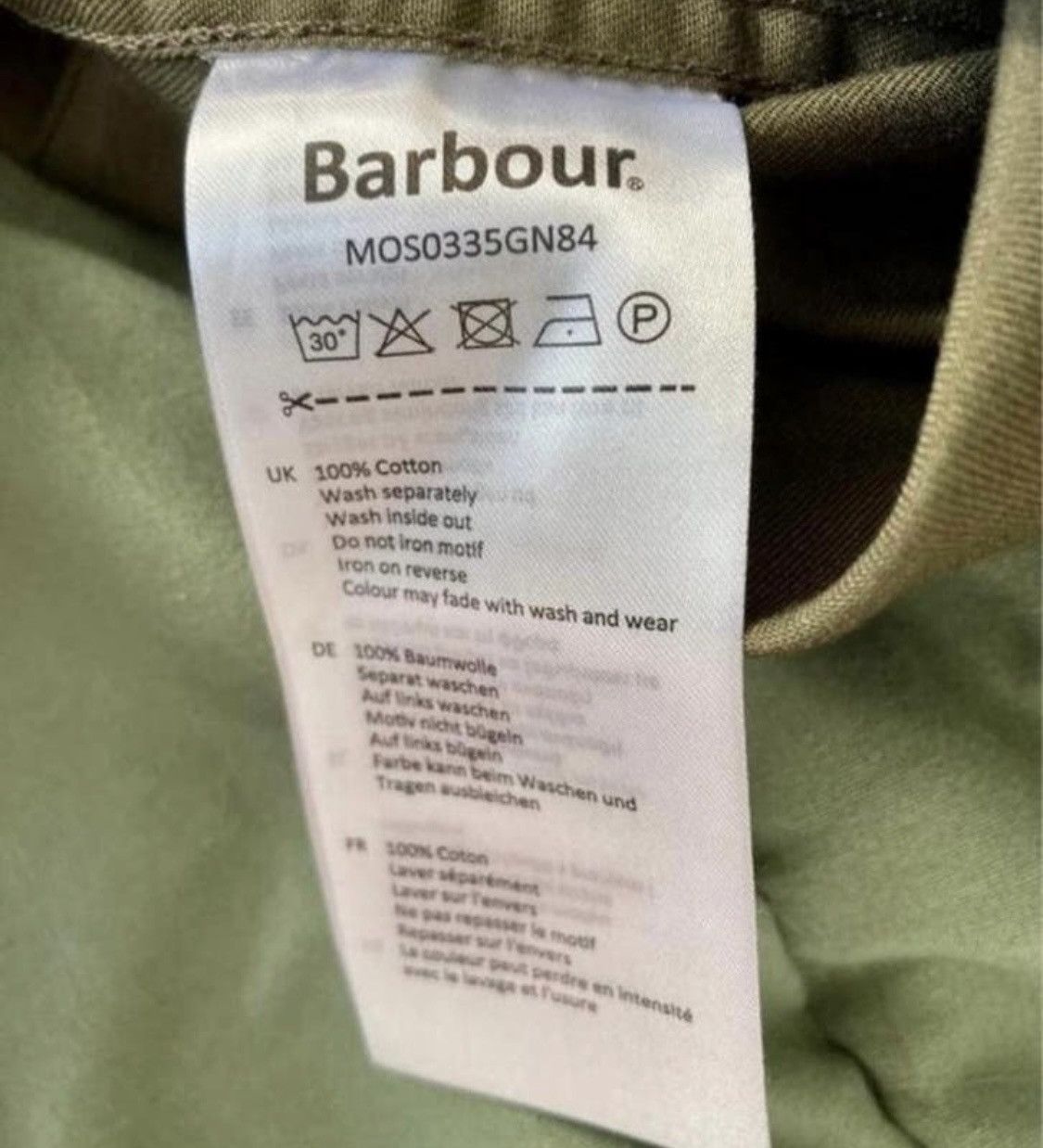 Barbour Maison Kitsune overshirt L army military jacket new Size US L / EU 52-54 / 3 - 7 Thumbnail