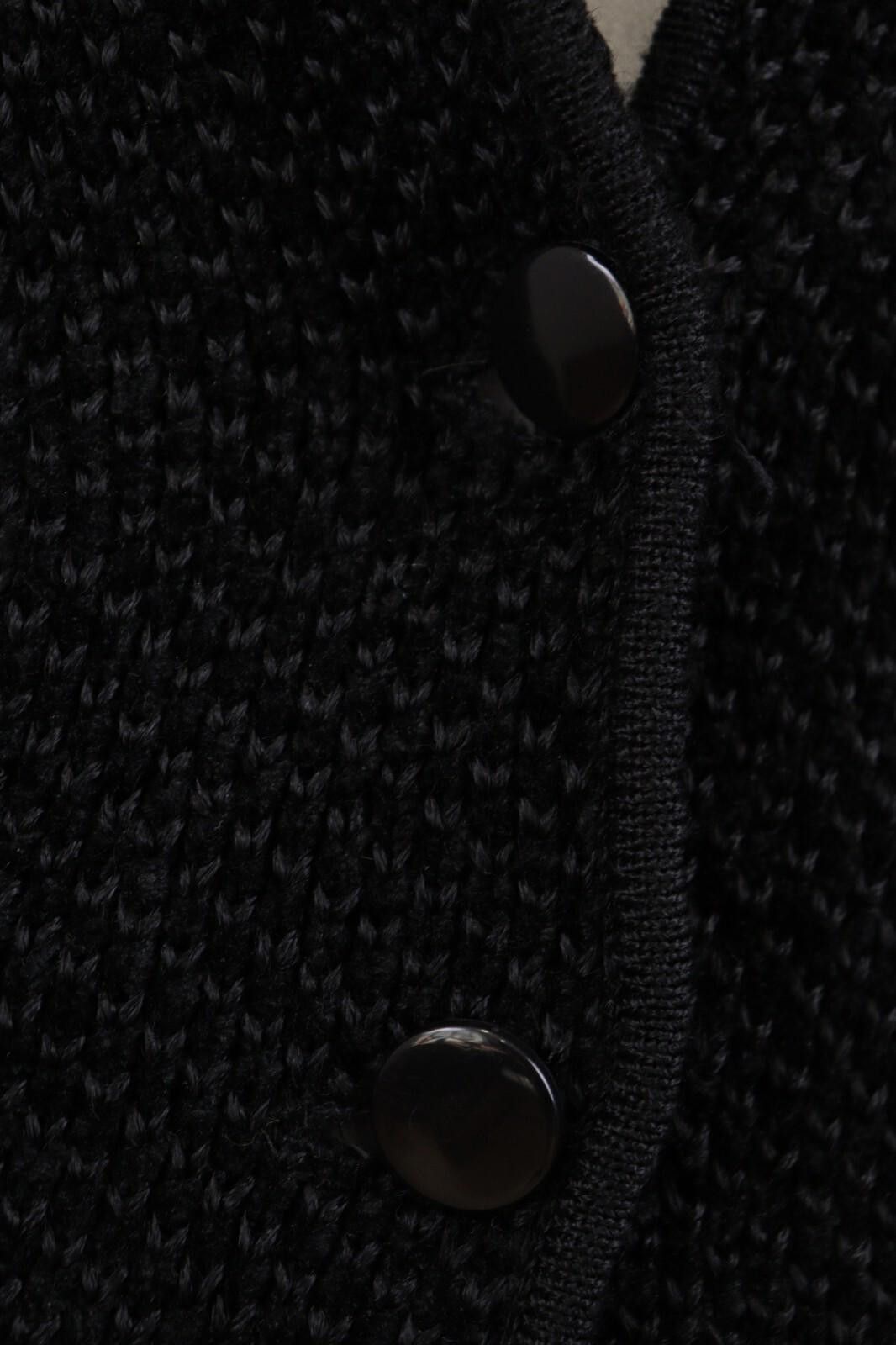 Christian Dior Monsieur Mondi Black Cable Knit Pockets 2 Button Sweater Size 38 / M Size M / US 6-8 / IT 42-44 - 4 Thumbnail