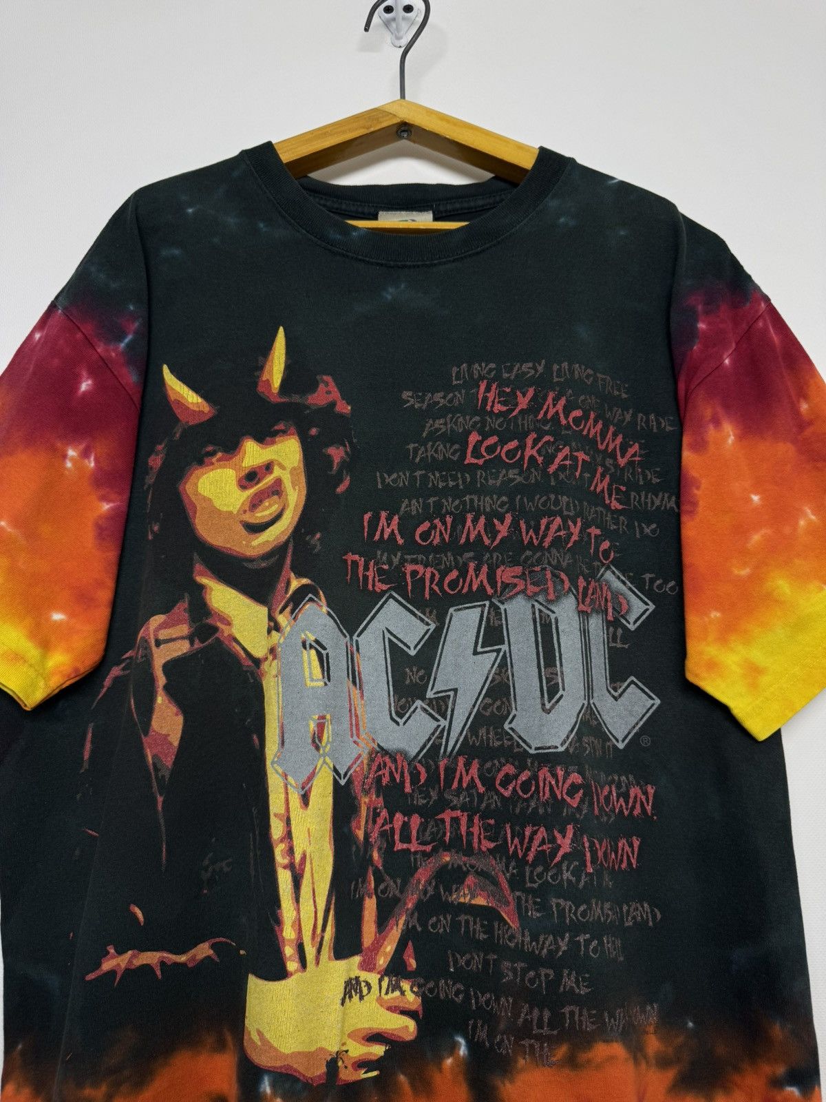 AC/DC Vintage Y2k 2006 Liquid Blue AC/DC All Over Print T-Shirt Size US L / EU 52-54 / 3 - 2 Thumbnail