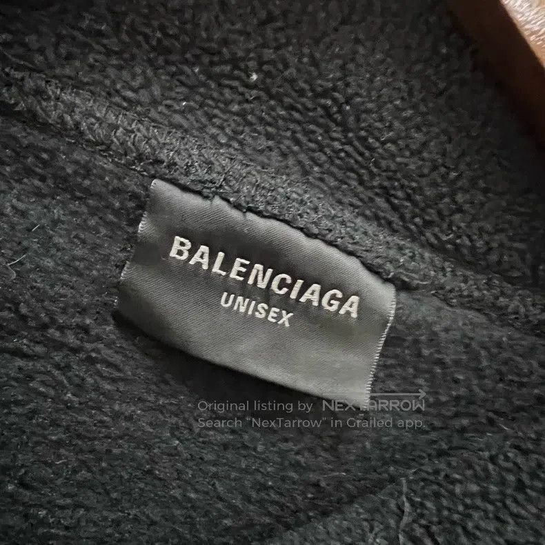 Balenciaga Balenciaga Black Chest Embroidered Logo Sweatshirt Size US M / EU 48-50 / 2 - 3 Thumbnail