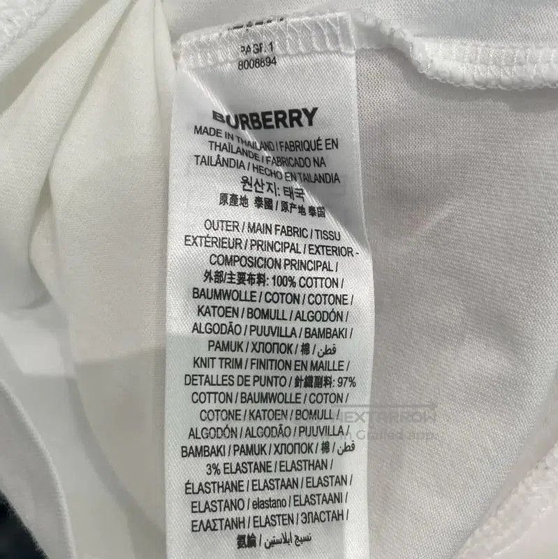 Burberry Burberry White Cotton Women's T-Shirt. Size XS / US 0-2 / IT 36-38 - 6 Thumbnail