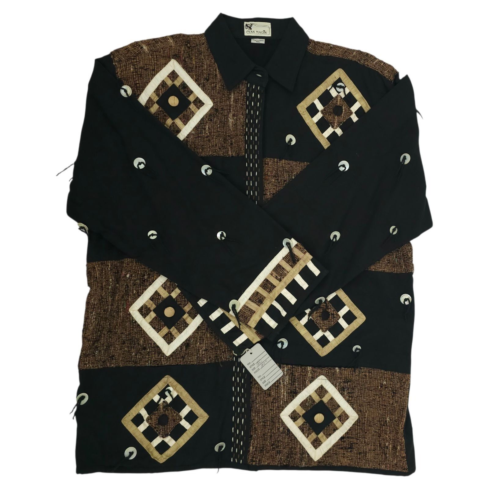 Other Yak Magik Jacket XL Quilted Patchwork Abstract Art To Wear Size XL / US 12-14 / IT 48-50 - 9 Thumbnail