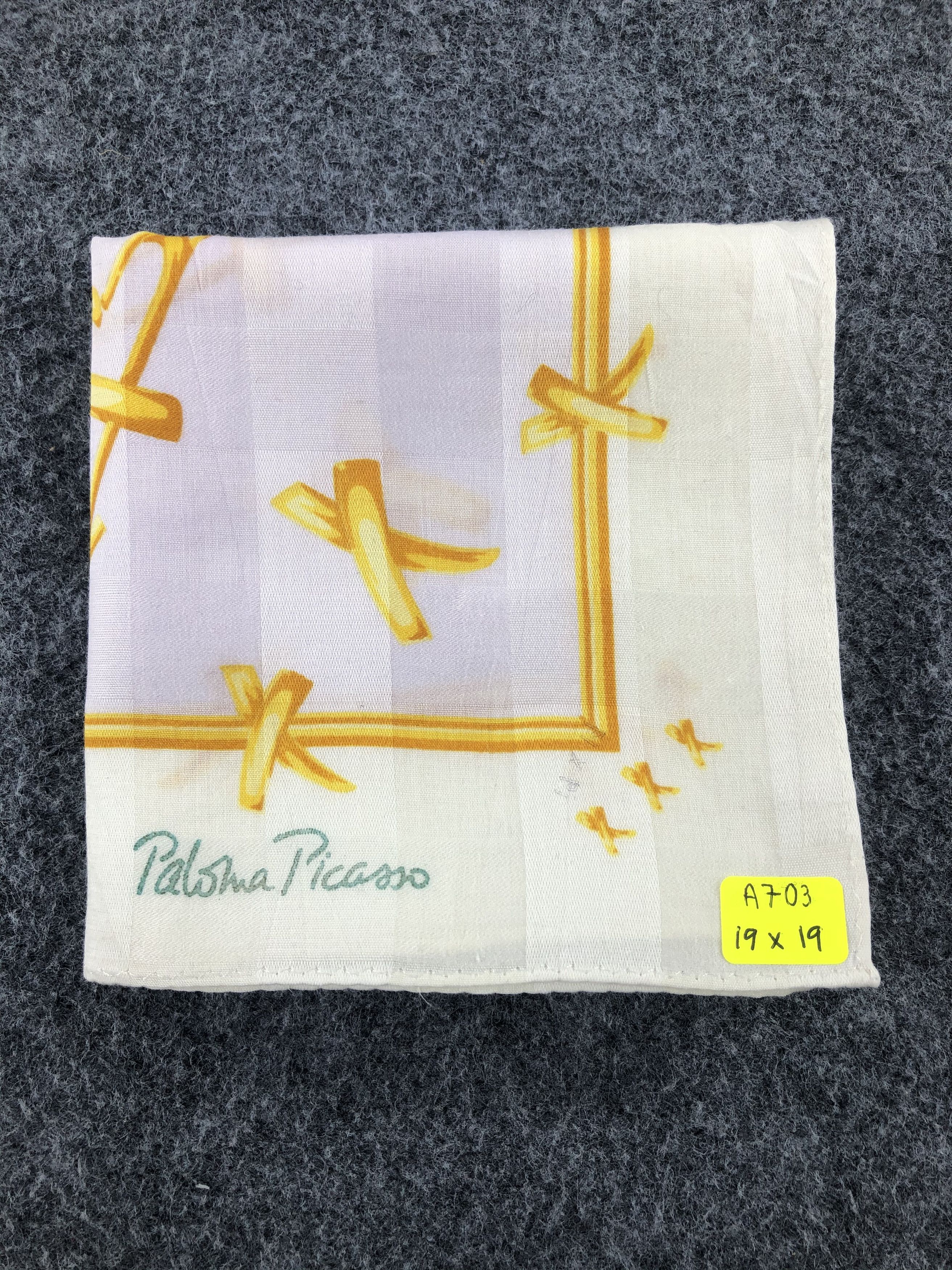Paloma Picasso × Vintage Paloma Picasso Handkerchief / Bandana / Neckerchief Size ONE SIZE - 7 Thumbnail