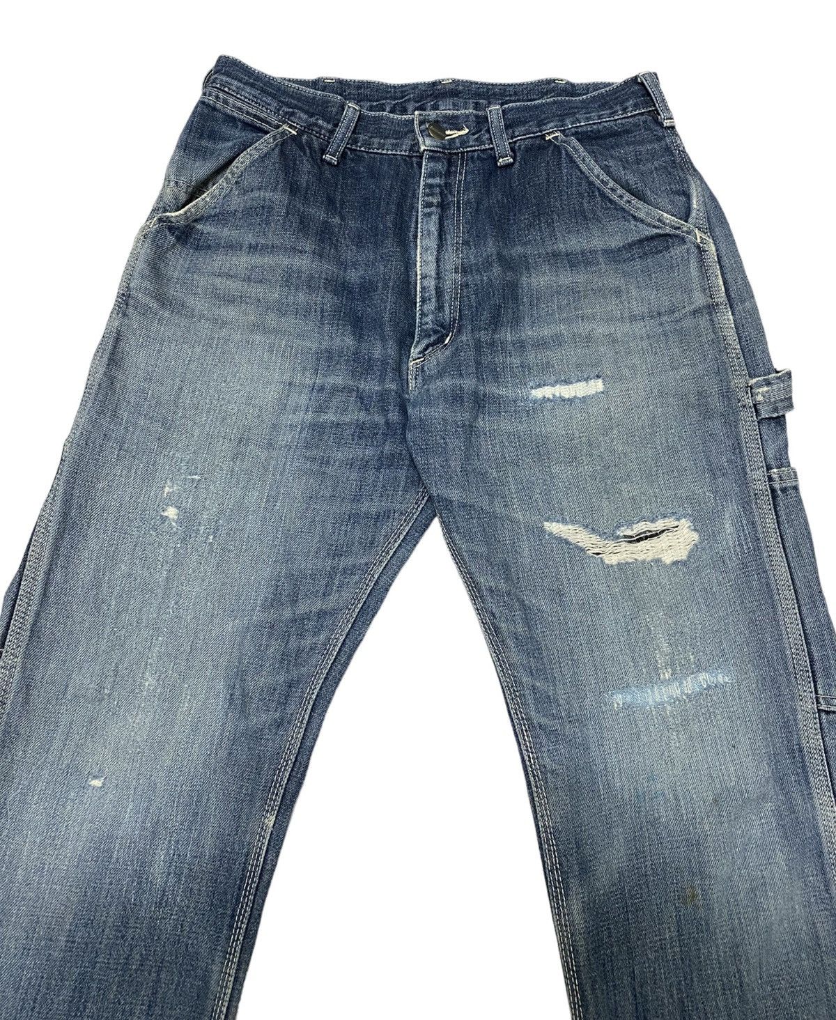 Carhartt Carhartt Distressed Carpenter Denim Pants (C2) Size US 30 / EU 46 - 3 Thumbnail