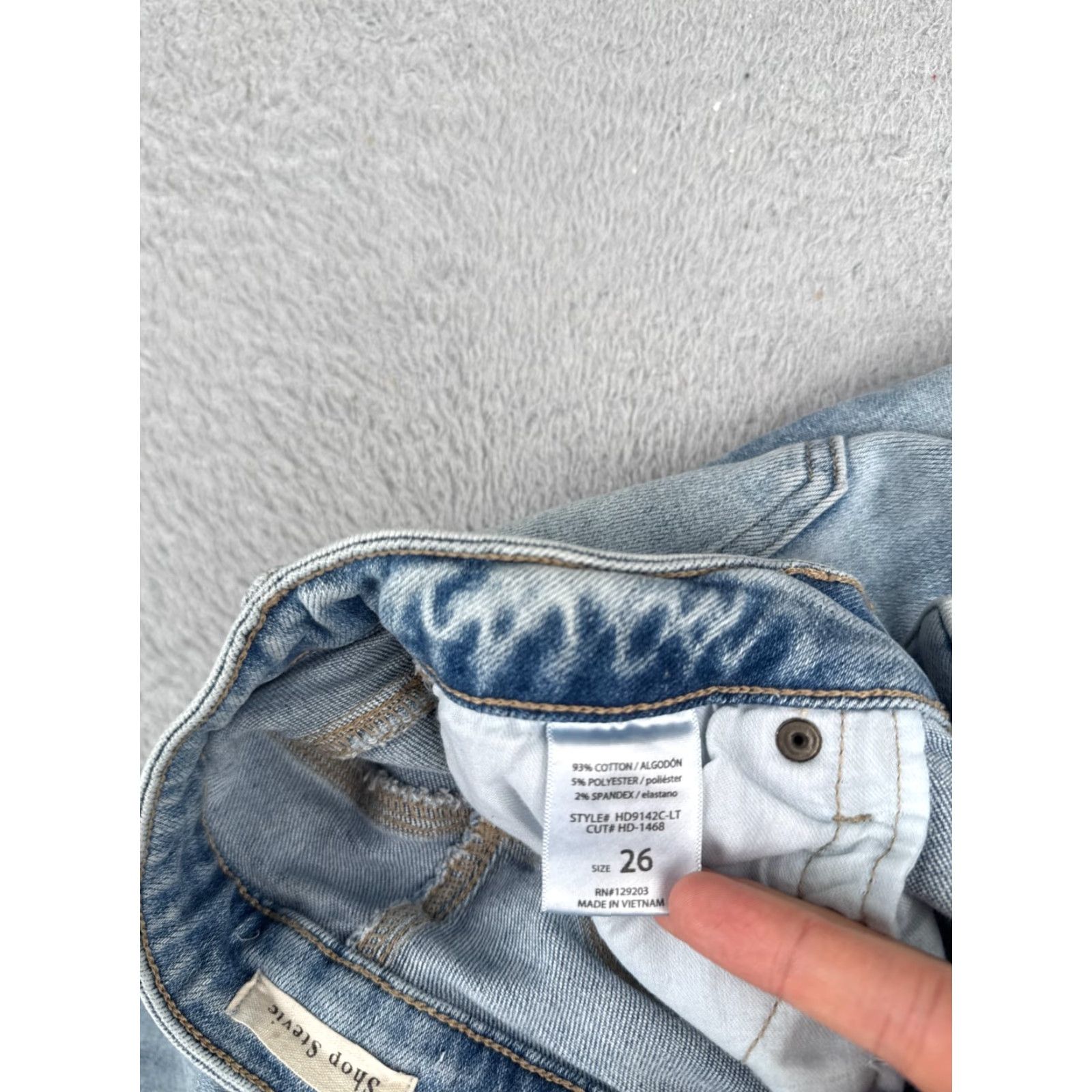 Vintage Idyllwind Jeans Women 26 Blue Denim Wide Leg Mid Rise 26x26 Flared Stretch Vintage No Size 26" / US 2 / IT 38 - 7 Thumbnail