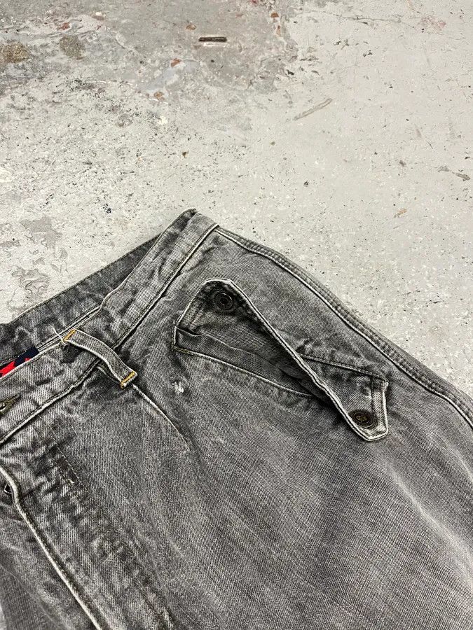 Dolce & Gabbana AW2004 Dolce & Gabbana Grey Cargo Double Knee Denim Jeans Size US 33 - 14 Thumbnail