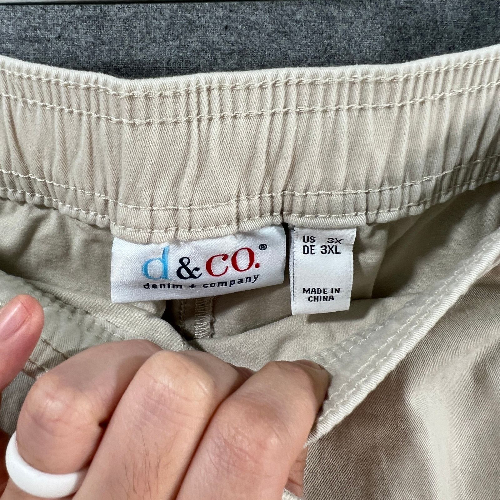 Other Denim & Co. Regular Casual EasyWear Twill Pull-On Skimmers Size 40" / US 18 - 3 Thumbnail