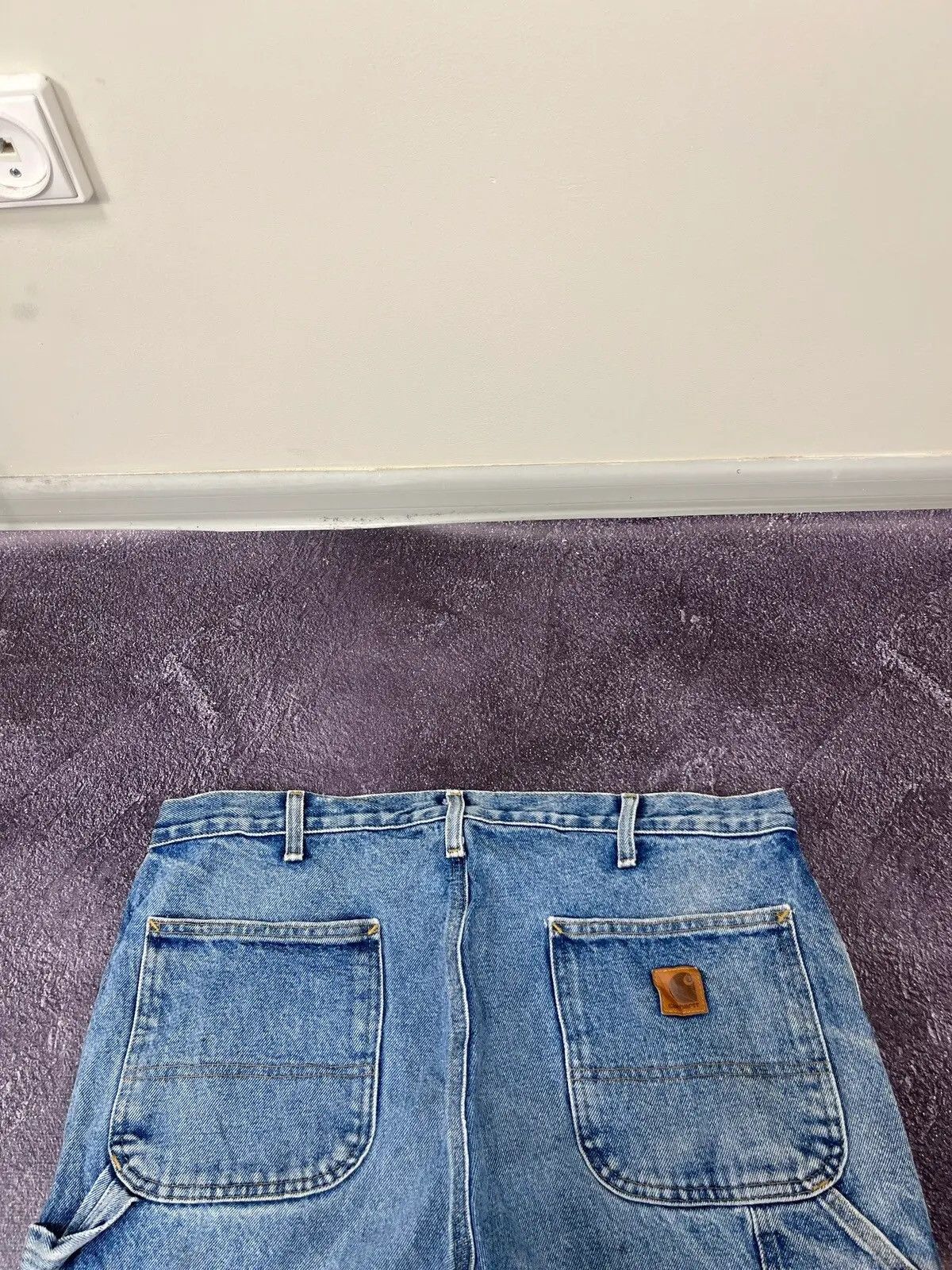 Carhartt Vintage 90s Carhartt Faded Blue Work Denim Hype Jeans Size US 36 / EU 52 - 4 Thumbnail