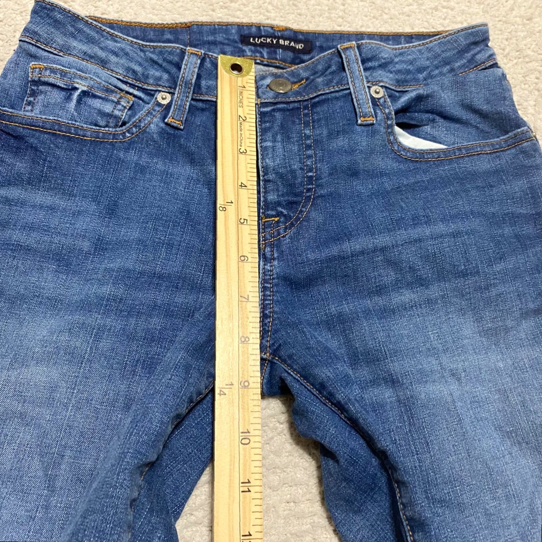Lucky Brand Lucky Brand Jeans Womens 26x25 Low Rise Lolita Skinny Crop Dark Blue Denim 5-Pocket Regular Womens Boys Girls Mens Size 26" / US 2 / IT 38 - 4 Thumbnail
