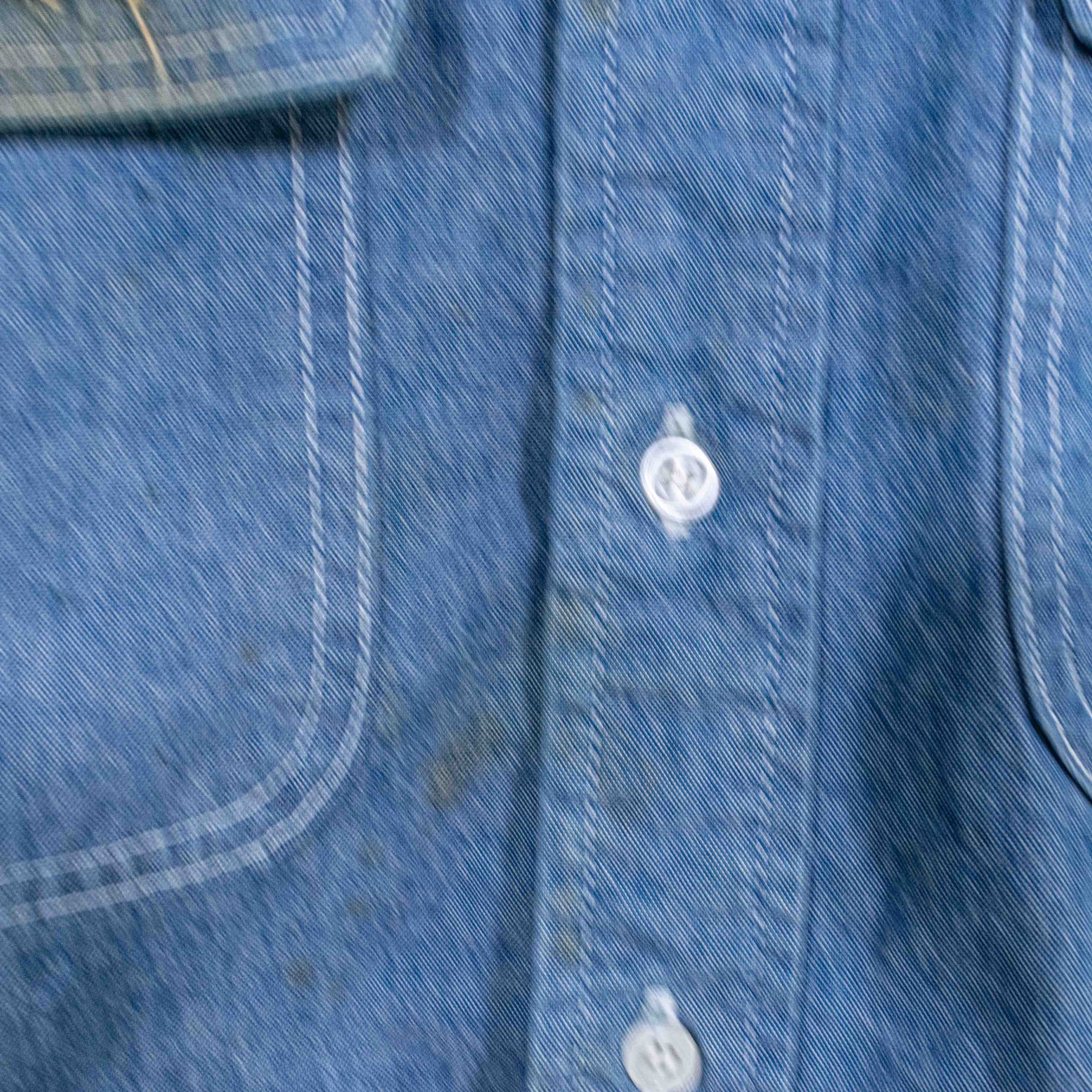 J. Peterman J Peterman Denim Shirt Double Pocket Distressed Workwear Y2K Size US XXL / EU 58 / 5 - 4 Thumbnail