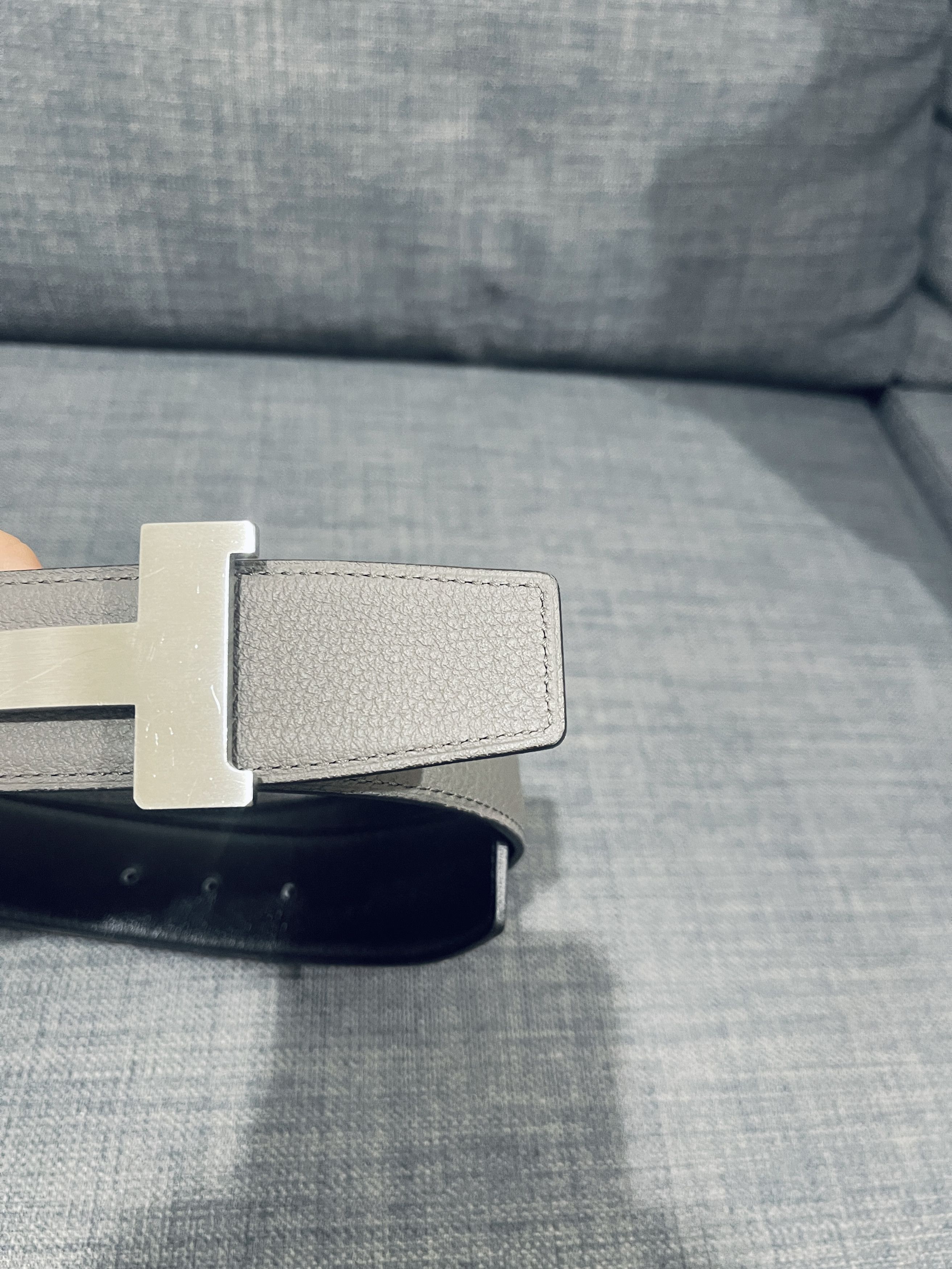 Hermes Hermes 38mm Leather Belt Men size 85 Size 30 - 8 Thumbnail