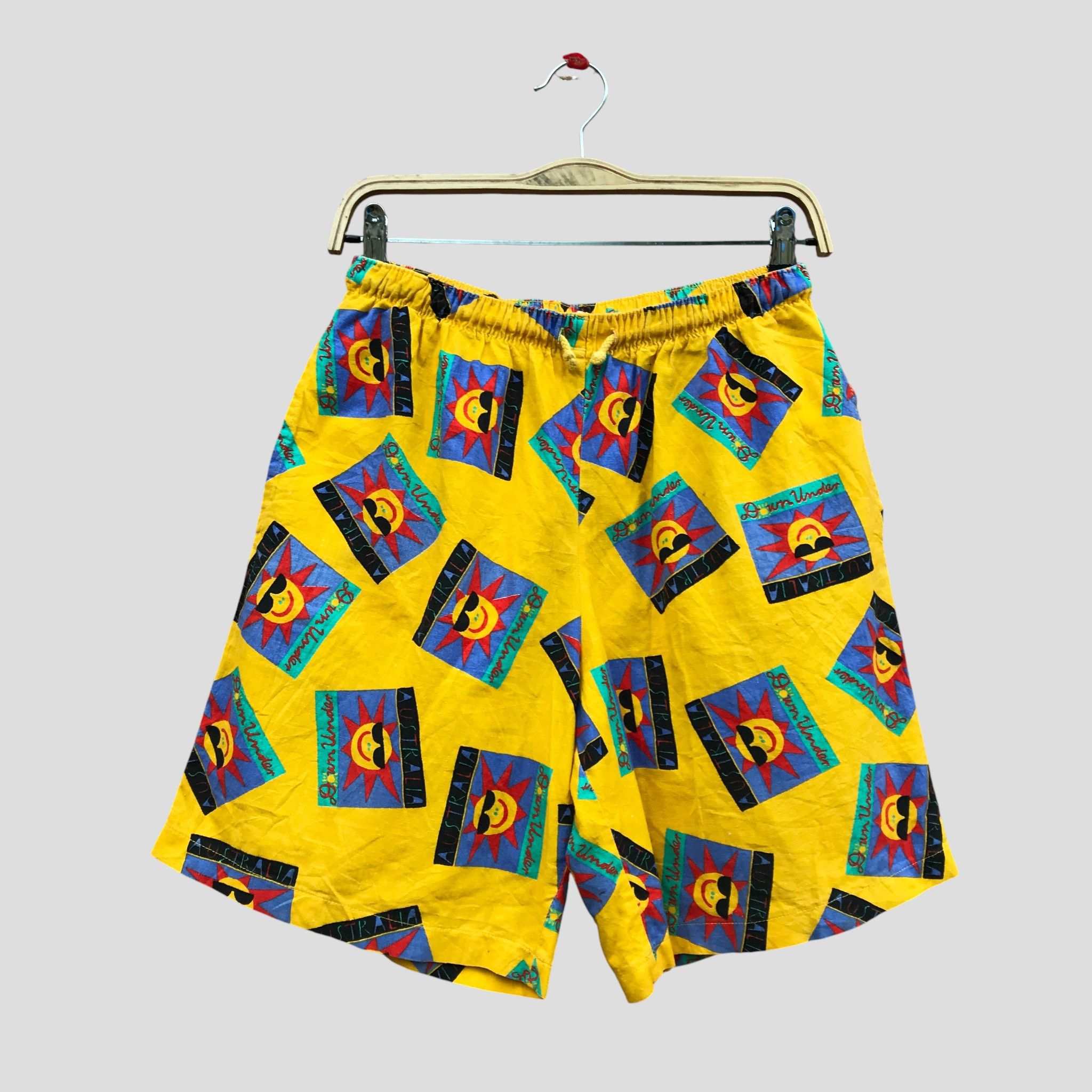 90s Ken Done Surf Australia Abstract Sun Print Beachwear