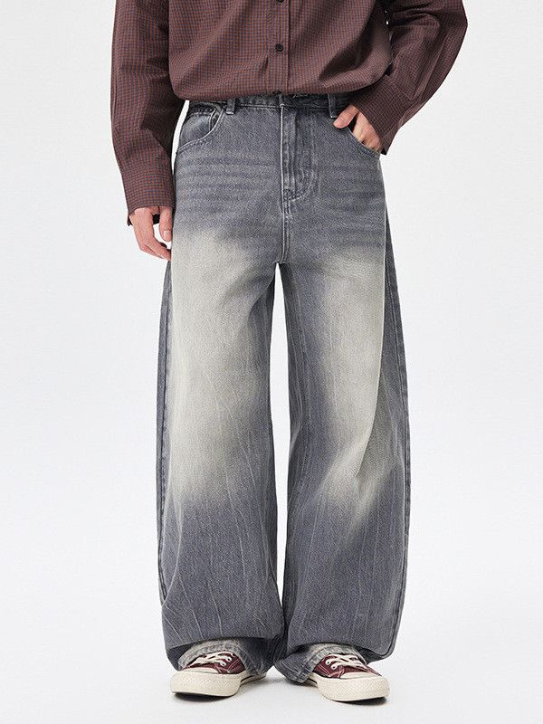 Vintage Men's Retro American Loose-Fit Washed Curved-Blade Jeans Size US 32 / EU 48 - 1 Thumbnail