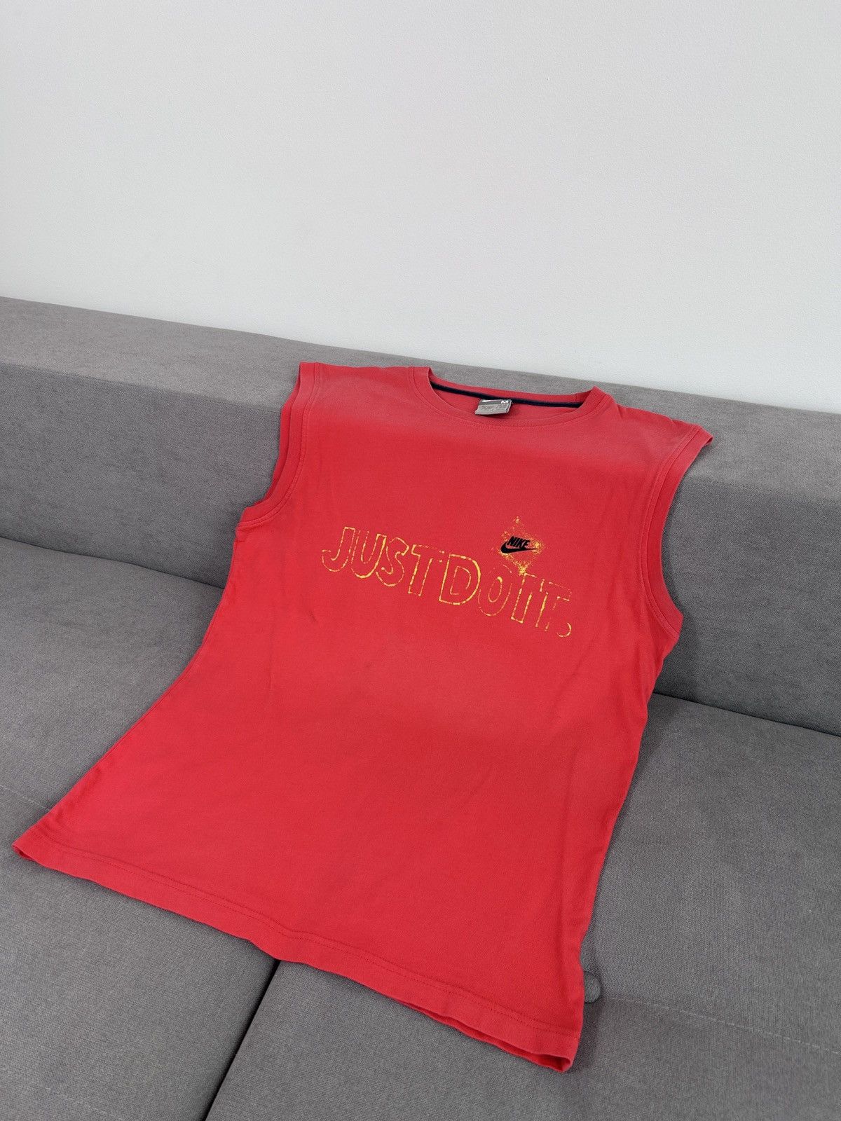 Nike × Vintage Nike Just Do It vintage Tank TopTee Size US M / EU 48-50 / 2 - 2 Thumbnail