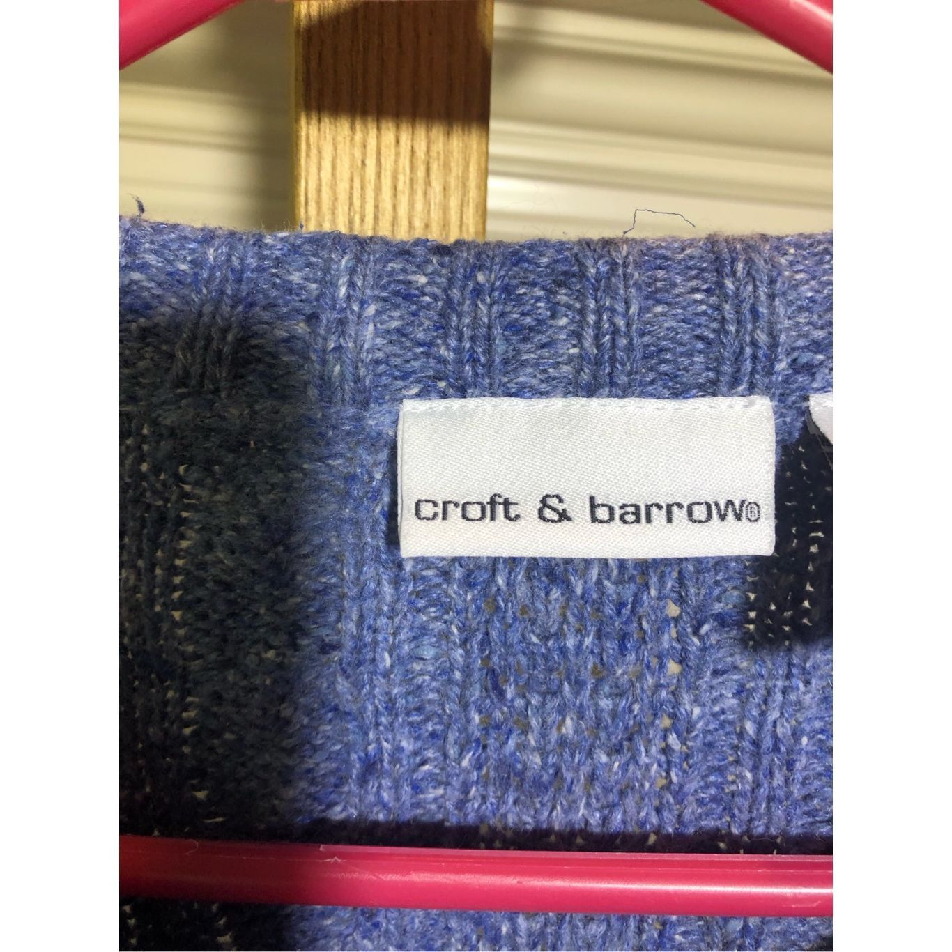 Croft & Barrow Croft & Barrow Women’s Periwinkle Blue Sweater Zip Up Jacket Size L / US 10 / IT 46 - 4 Thumbnail