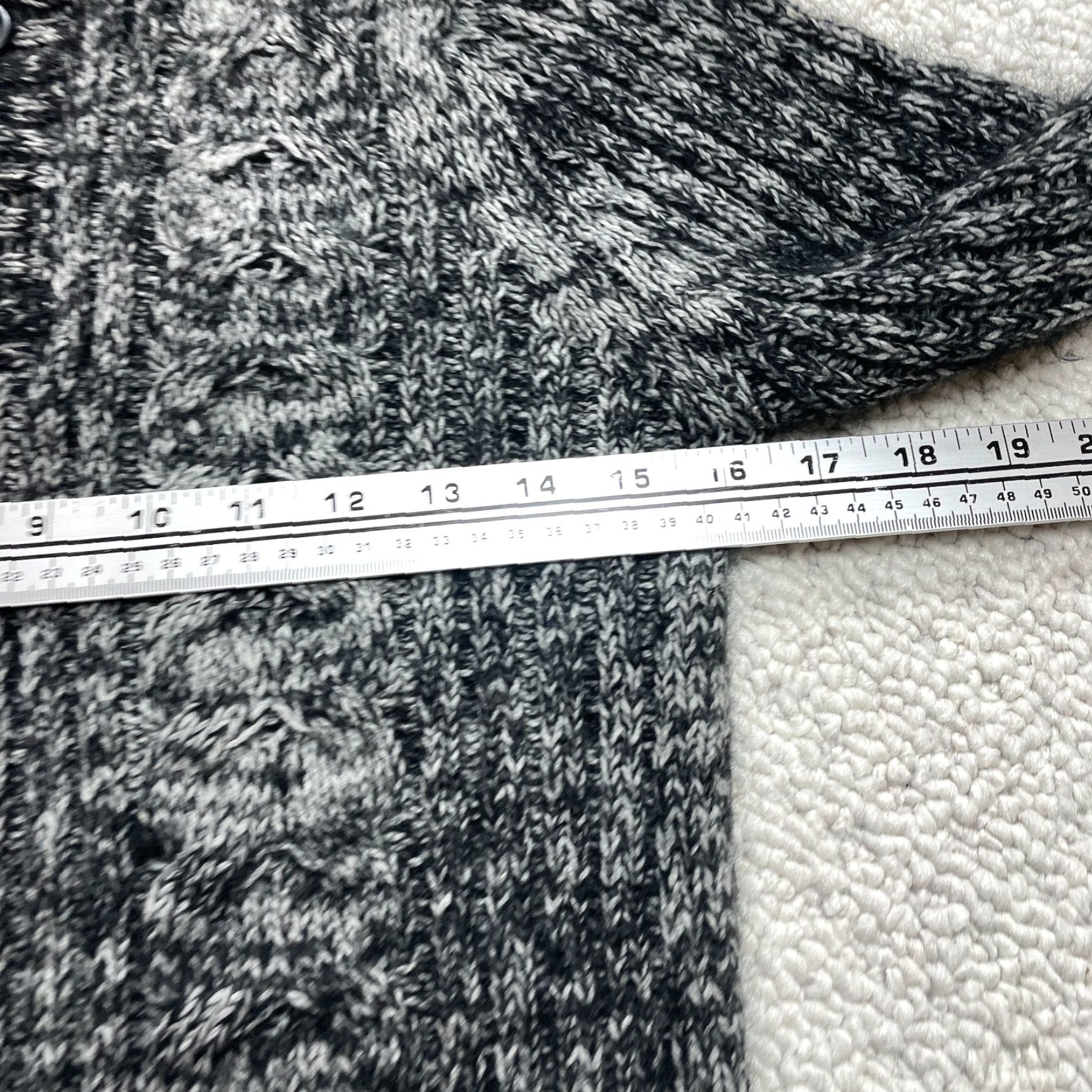 Vintage VINTAGE True Rock Sweater Womens Small Gray Knit High Button Neck Pullover Sweatshirt Size S / US 4 / IT 40 - 5 Thumbnail