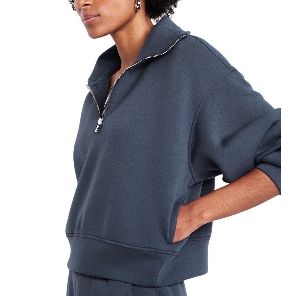 Old Navy Half Zip Bounce Fleece Pullover with joggers Size medium Size 30" / US 8 / IT 44 - 10 Thumbnail