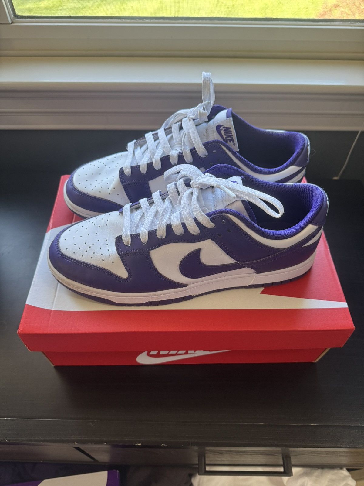 Nike Nike dunk low Court Purple Size US 10 / EU 43 - 2 Thumbnail
