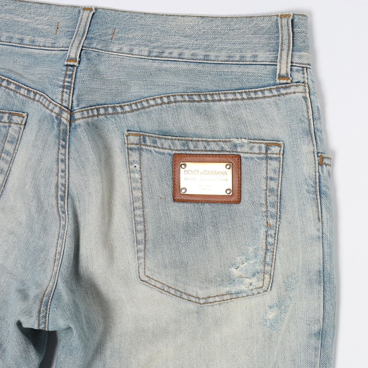 Dolce & Gabbana Dolce & Gabbana Jeans Denim Pants Distressed Fade Metal Logo Size US 32 / EU 48 - 19 Thumbnail