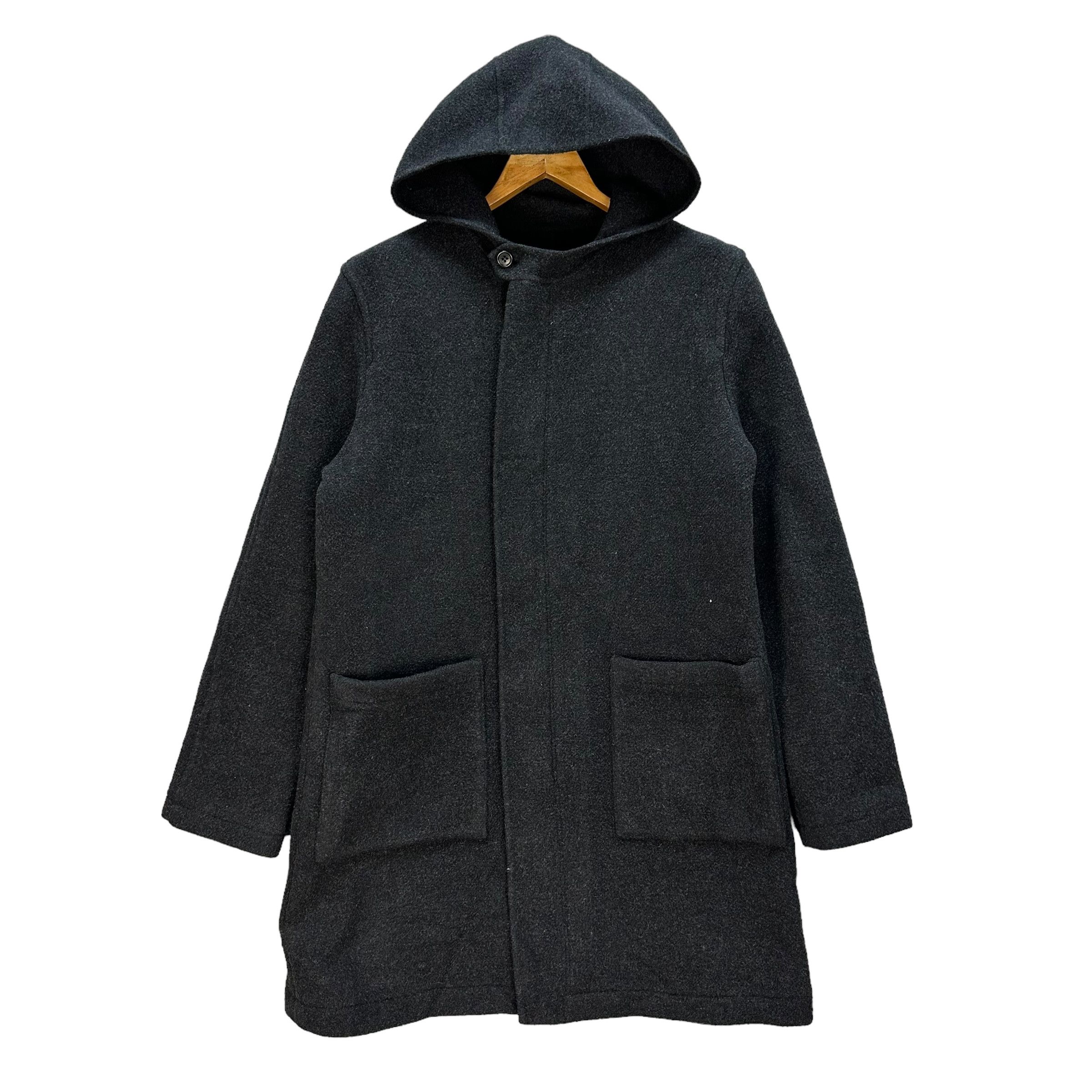 PPFM PPFM Wool Hooded Zipper Long Coat Jacket #A20-0472 Size US M / EU 48-50 / 2 - 1 Thumbnail