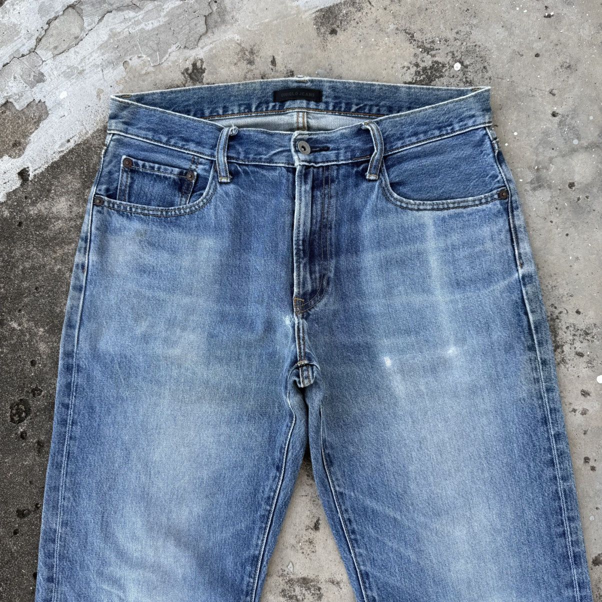 Japanese Brand VINTAGE JAPANESE FADED RIPPED JEAN DENIM PANTS Size US 33 - 2 Thumbnail