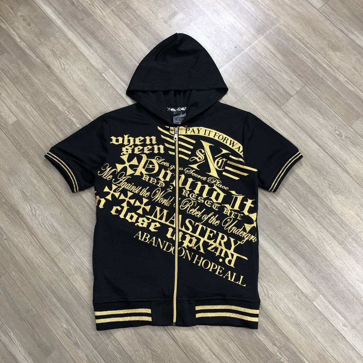 Japanese Brand × Le Grande Bleu (L.G.B.) 2000s Anawares & One Poem Tribal Goa Lgb Short Zipper Jacket Size US L / EU 52-54 / 3 - 1 Thumbnail