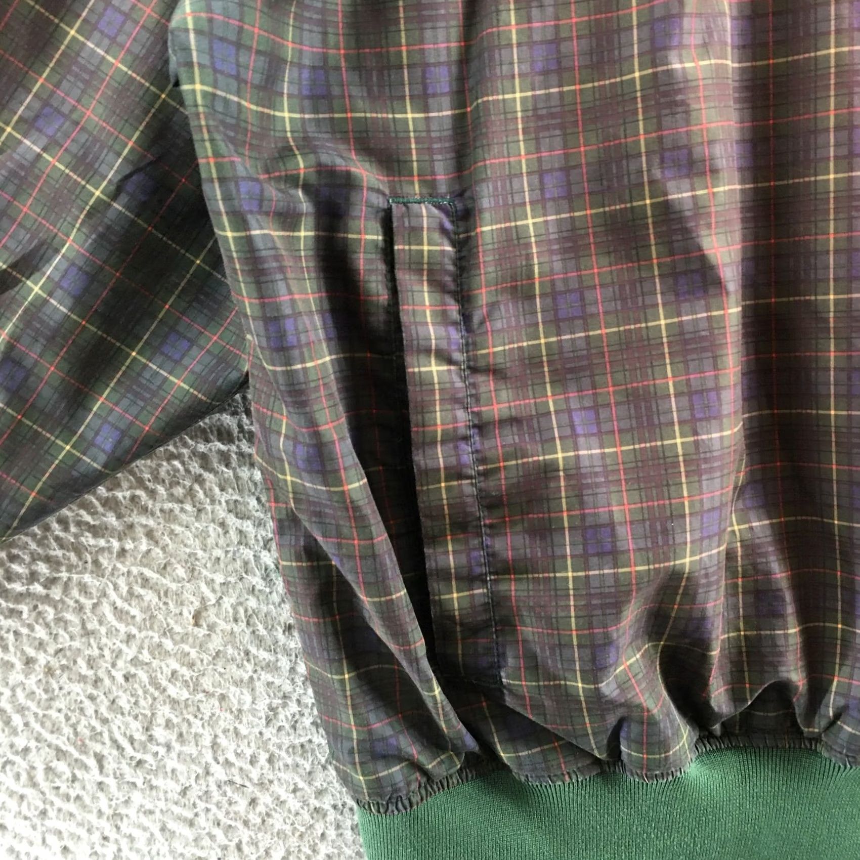Vintage Cabela's Jacket Mens XL Green Plaid V-Neck Pullover Windbreaker Ribbed Trim Shirt Size US XL / EU 56 / 4 - 5 Thumbnail