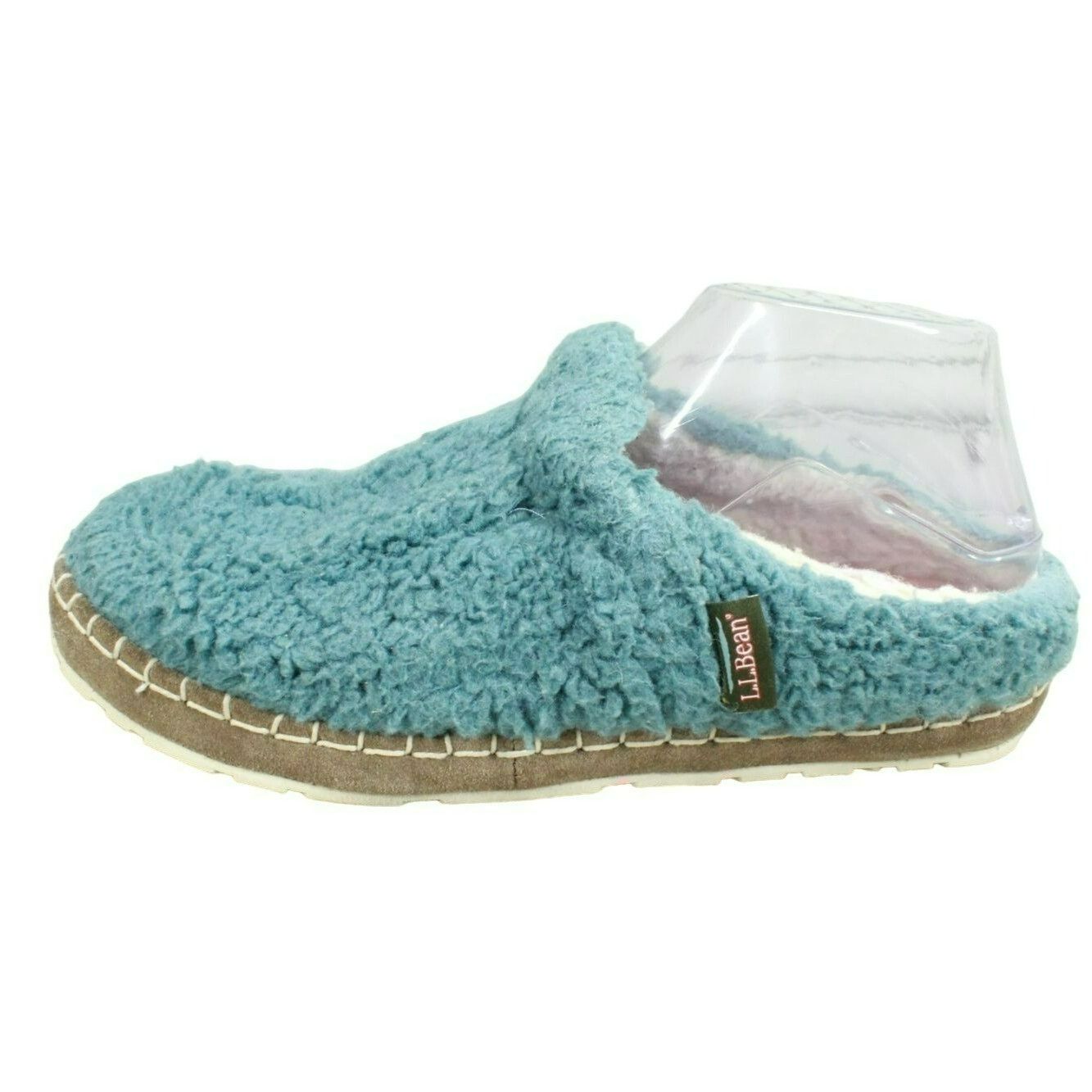L.L. Bean LL Bean Women's Aqua Knit Wicked Good Fleece Slippers Size US 8 / IT 38 - 2 Thumbnail