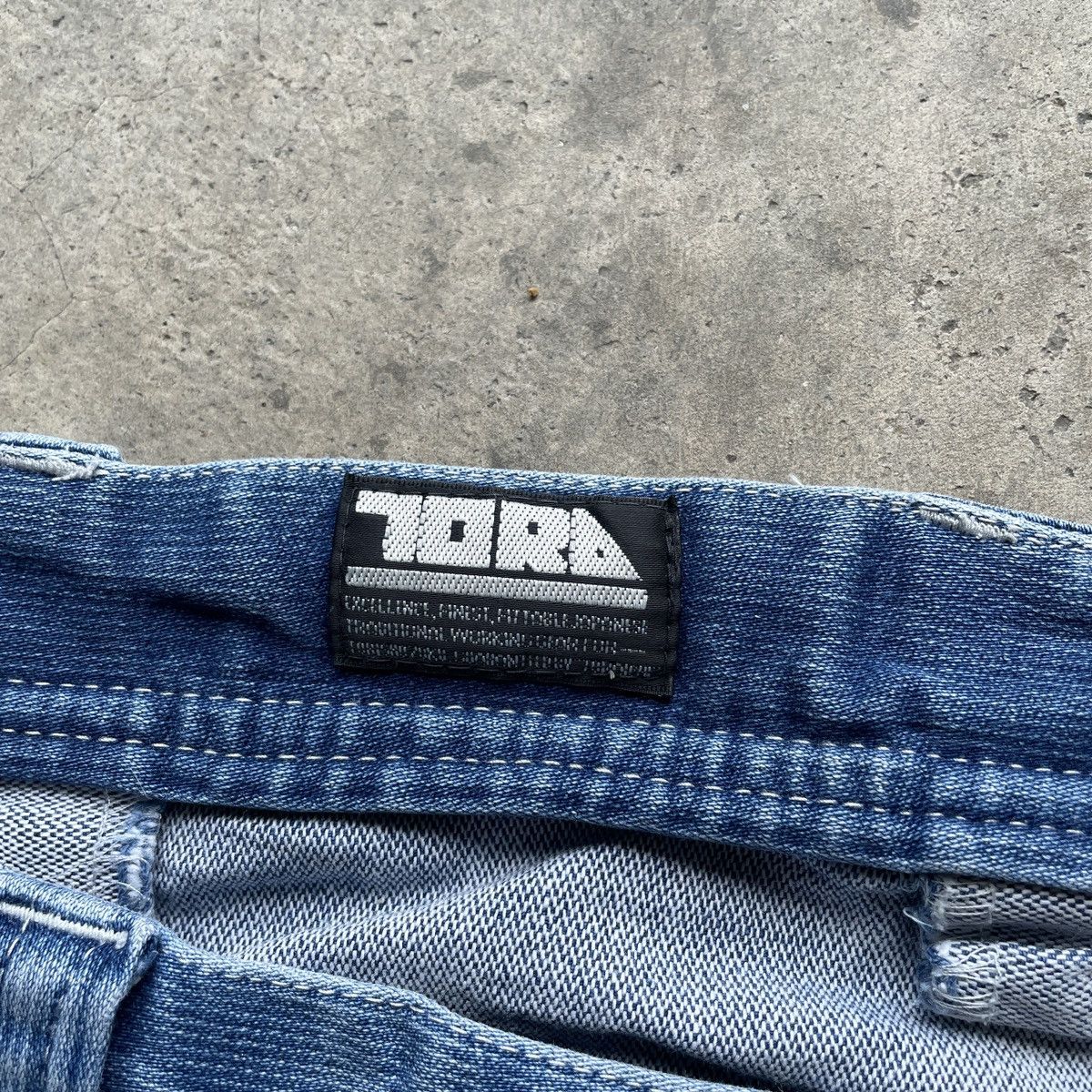 Japanese Brand Vintage Toraichi Faded Denim Cargo Pants Workwear Tactical Size US 36 / EU 52 - 6 Thumbnail