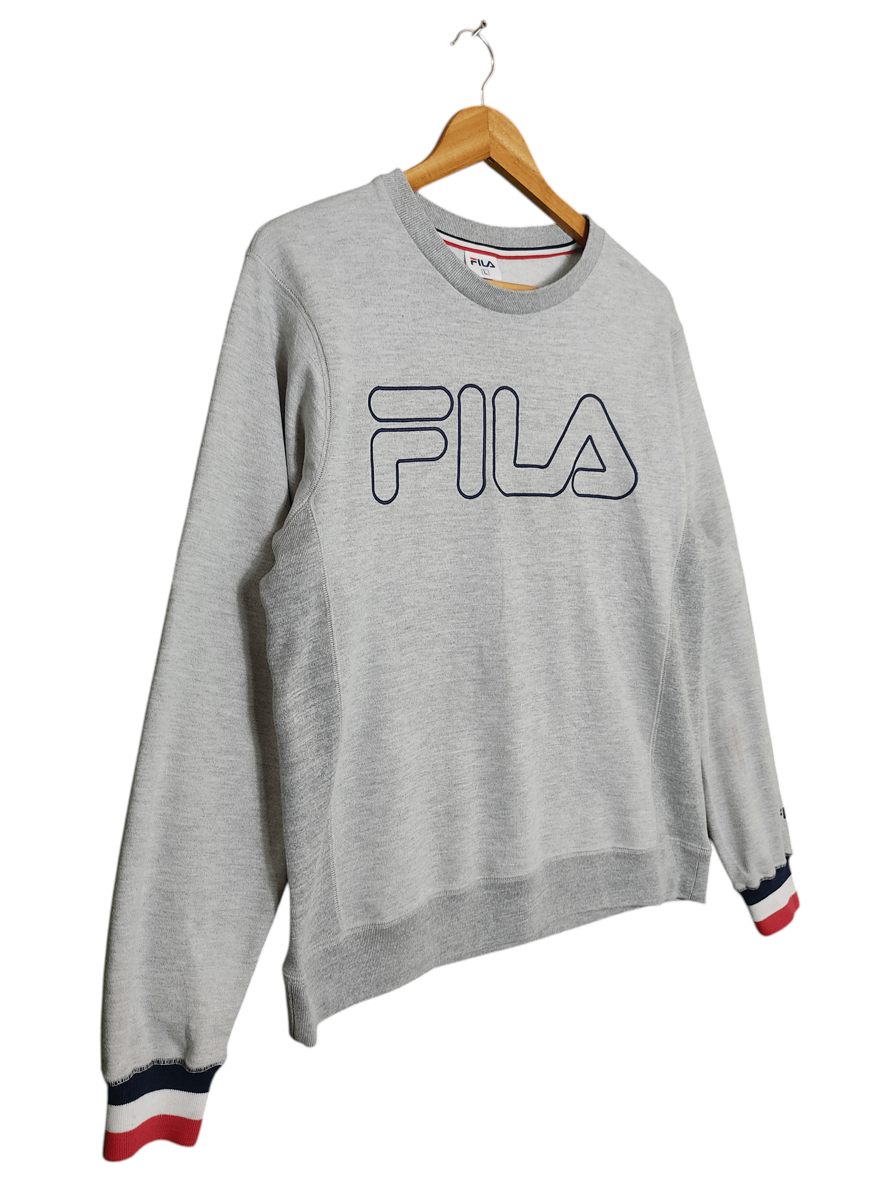 Fila Vintage Fila White Sweatshirt Size US L / EU 52-54 / 3 - 3 Thumbnail
