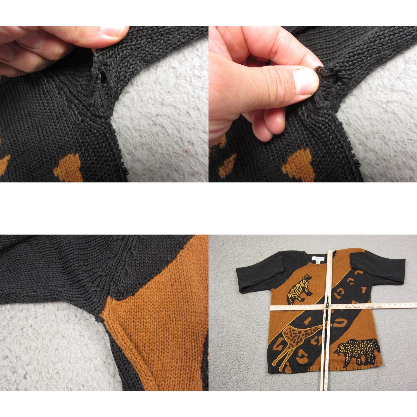 Vintage VINTAGE Victoria Harbour Sweater Womens Large Black 90s Pullover Knit Crew Neck Long Sleeve Size L / US 10 / IT 46 - 8 Thumbnail