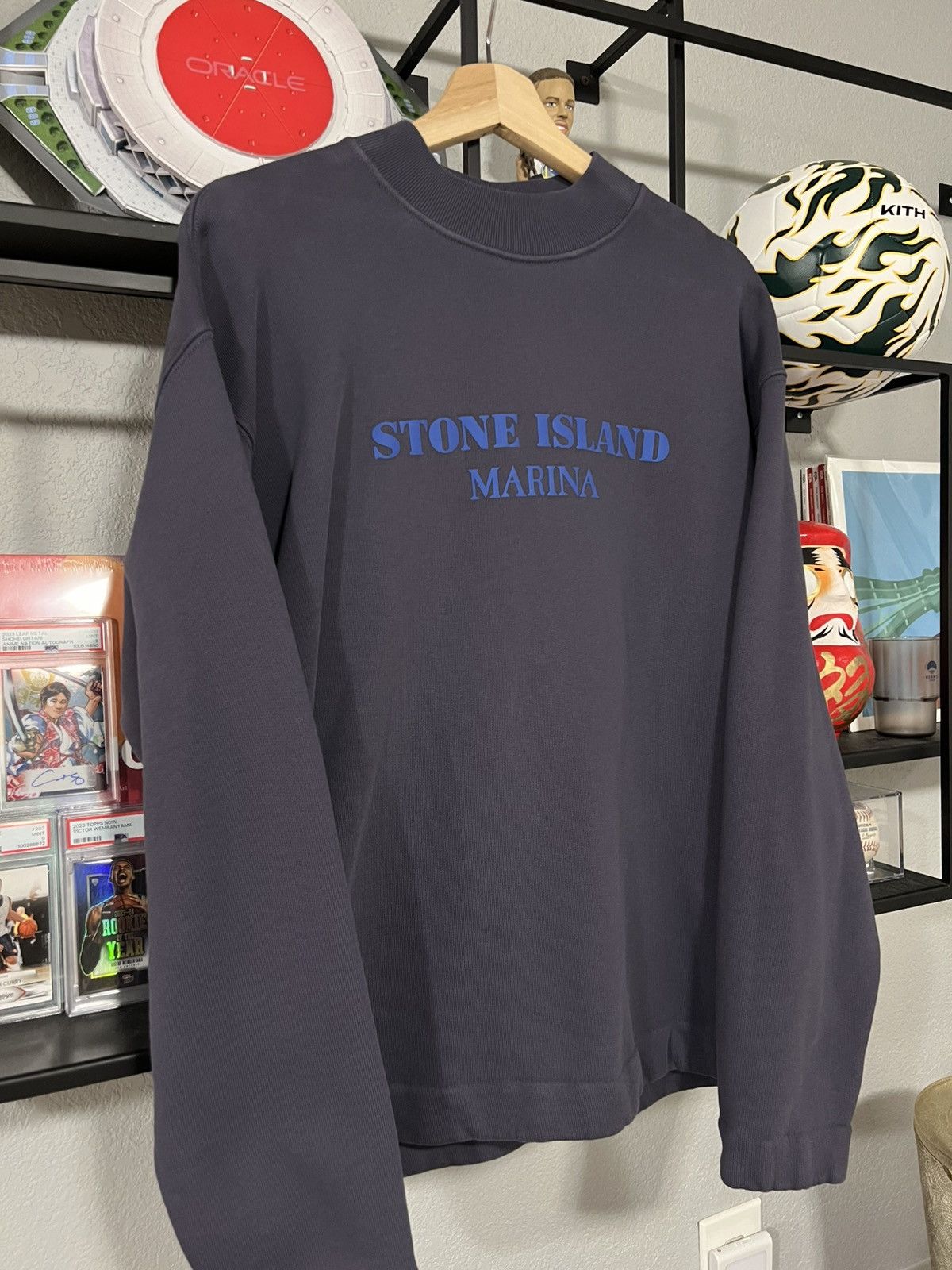 Stone Island Stone Island Marina Brushed Organic Crewneck Sweater Navy Size US M / EU 48-50 / 2 - 3 Thumbnail