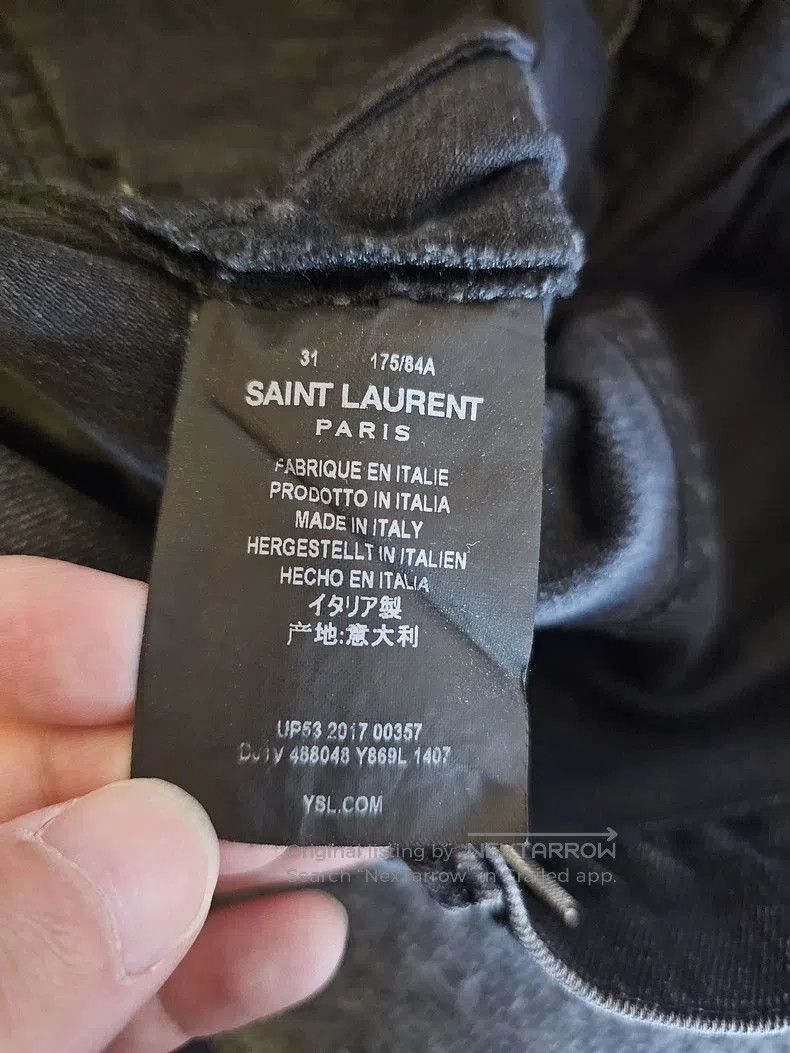 Saint Laurent Paris Saint Laurent D02 Denim Jeans. Size US 31 - 5 Thumbnail