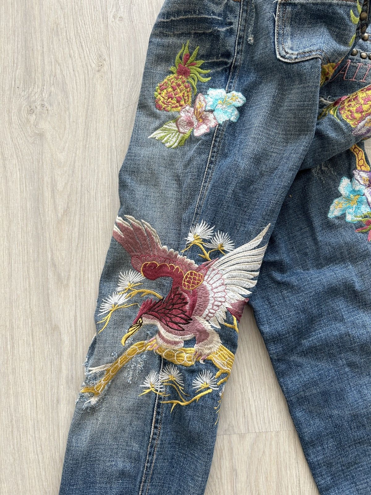 Dolce & Gabbana Dolce & Gabanna Hawaii Jeans 2000s Size 30" / US 8 / IT 44 - 1 Thumbnail