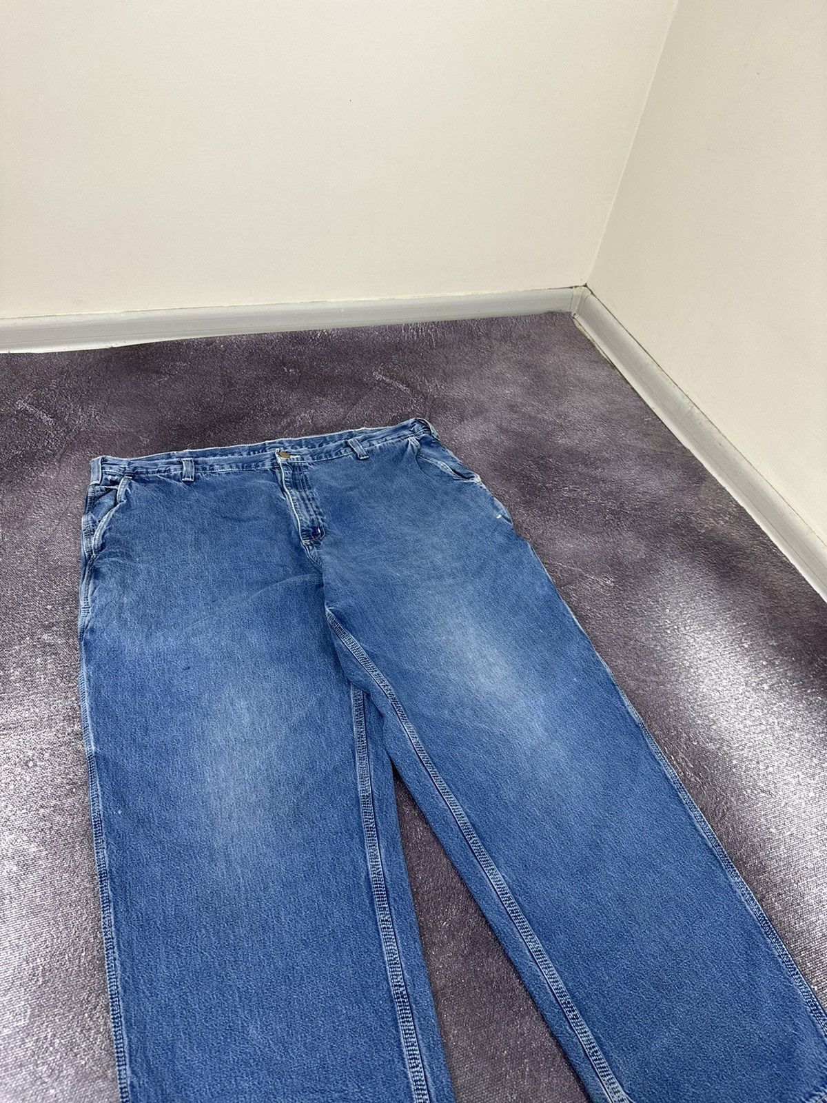 Carhartt Vintage Carhartt USA Distressed Carpenter Baggy Work Jeans Size US 42 / EU 58 - 12 Thumbnail