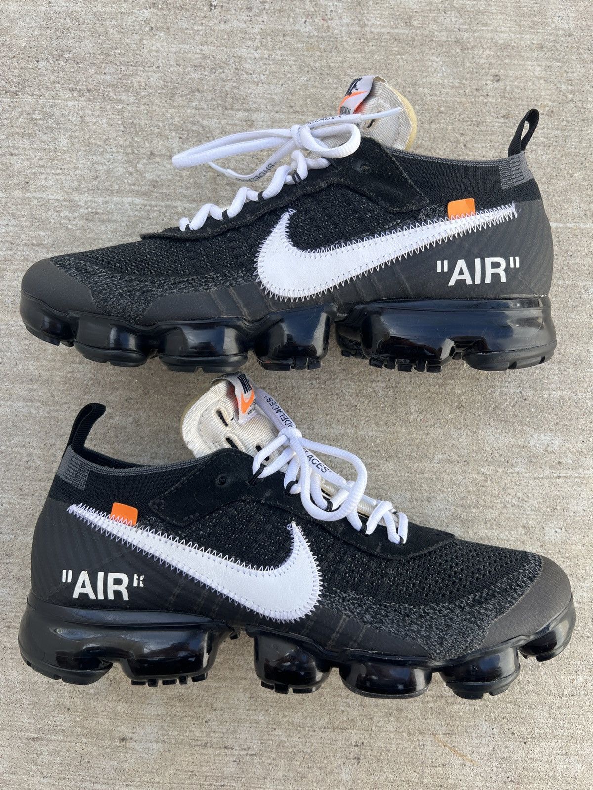 Pre-owned Nike X Off White Nike Off White Vapormax “the Ten” Size 9 Shoes In Black