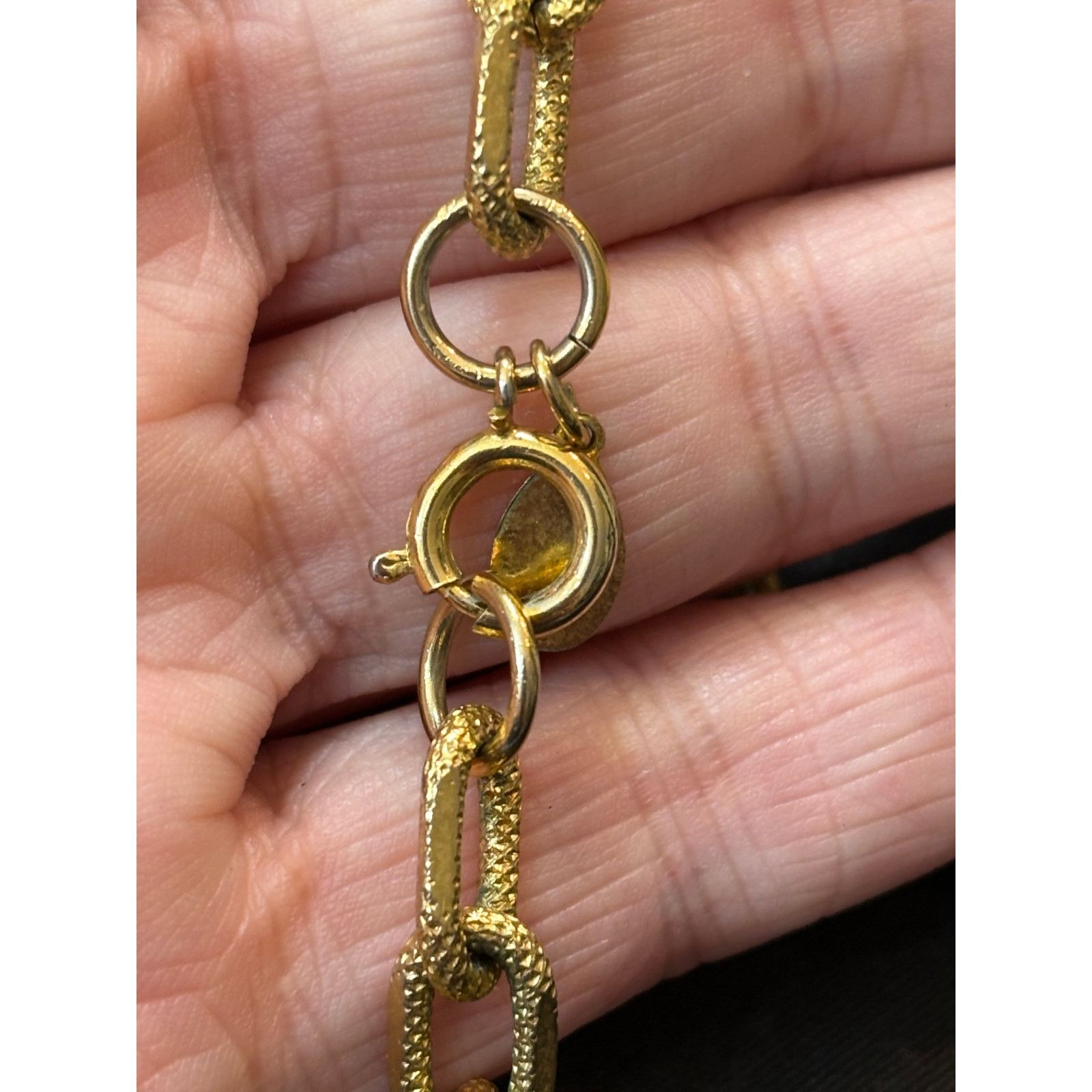 Other One Direction Gold Tone Chunky Chain Necklace Preowned Size ONE SIZE - 9 Thumbnail