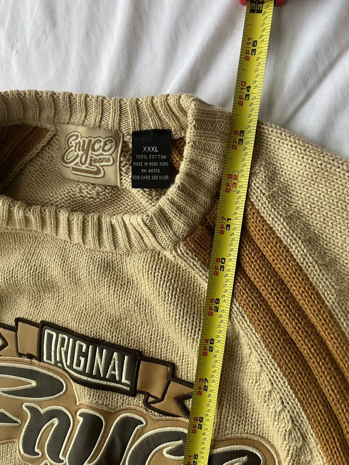Other Vintage 90s Knit Sweater Enyce Jeans XXXL Embroidered Rare Size US XXL / EU 58 / 5 - 4 Thumbnail
