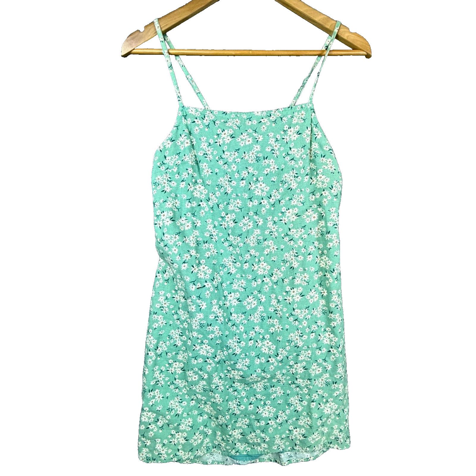 American Eagle Outfitters American Eagle Outfitters Dress Med Y2K Celadon Green Floral Size M / US 6-8 / IT 42-44 - 1 Thumbnail