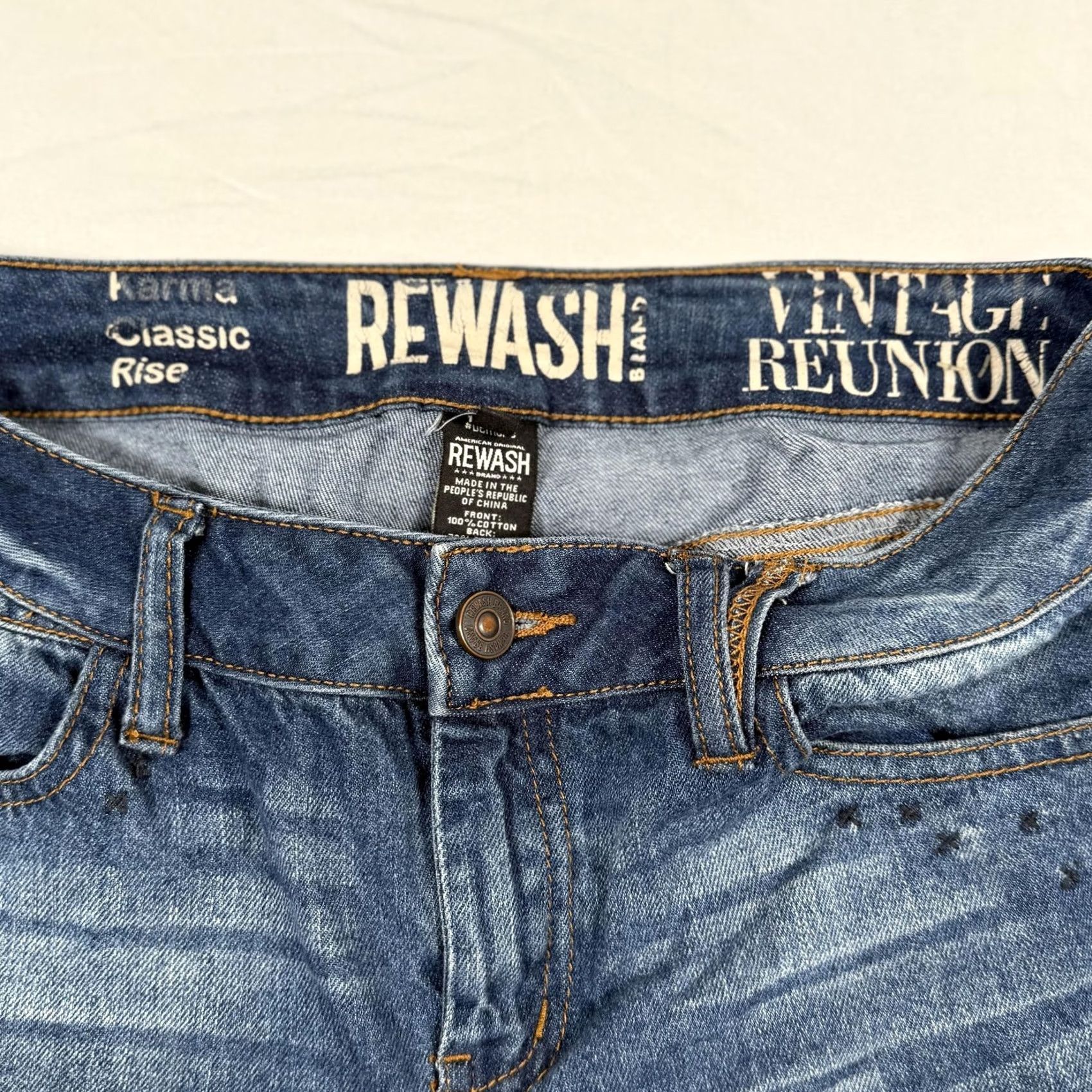 Vintage VINTAGE REWASH Jeans? Size 28" / US 6 / IT 42 - 4 Thumbnail